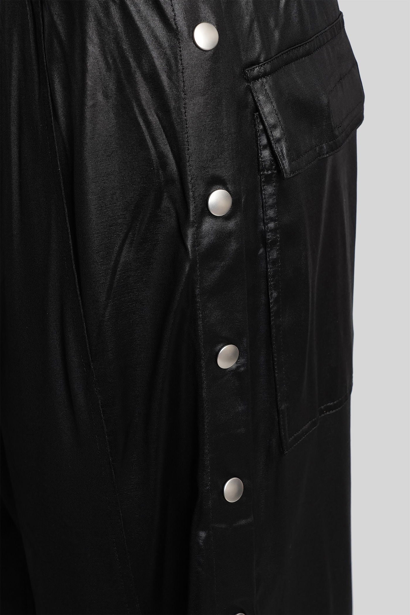 Wide pusher pants Pants in black acetate - Image 5