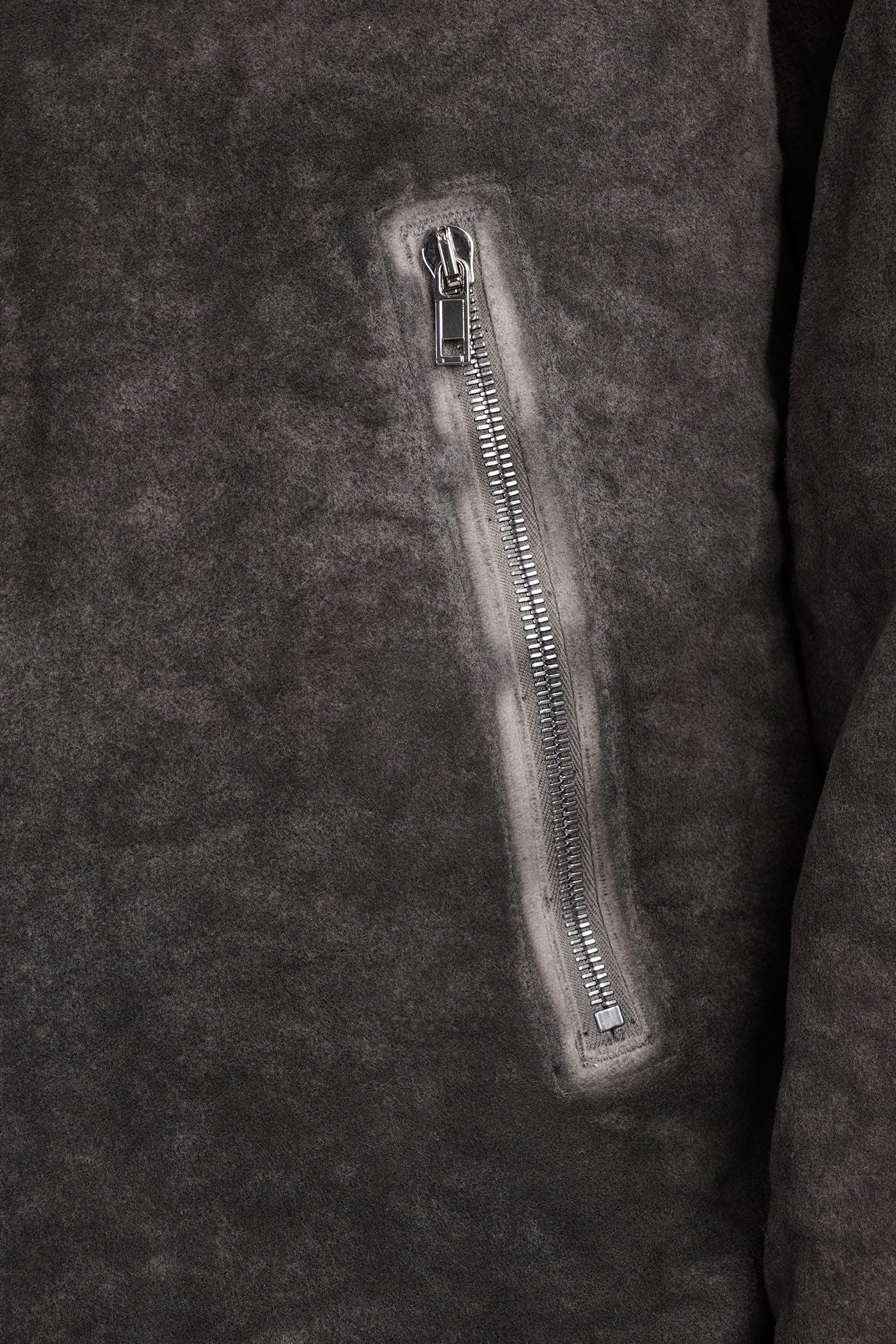 Zipfront jkt Casual jacket in grey cotton - Image 5