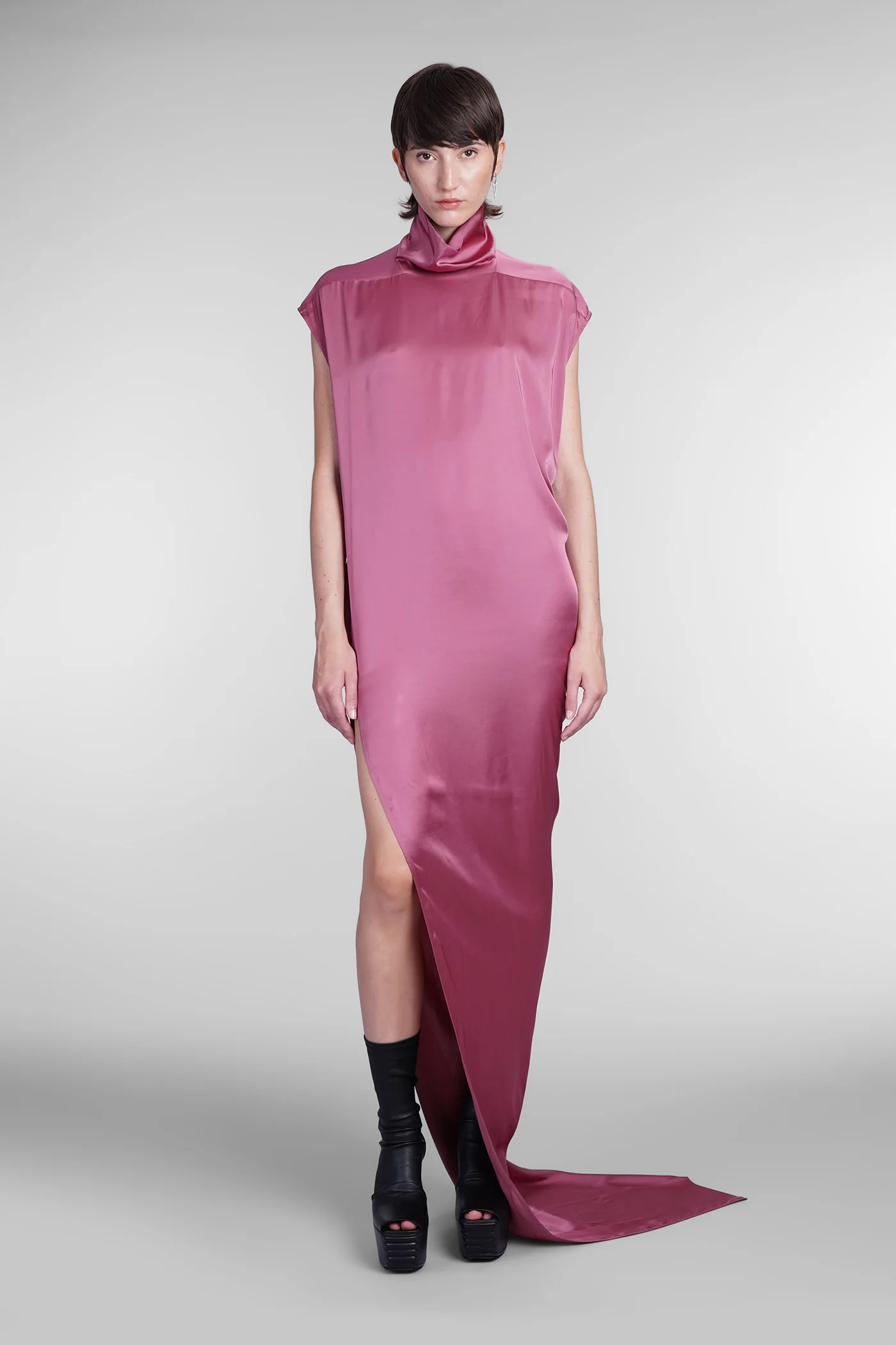Edfu t dress Dress woman in rose-pink acetate