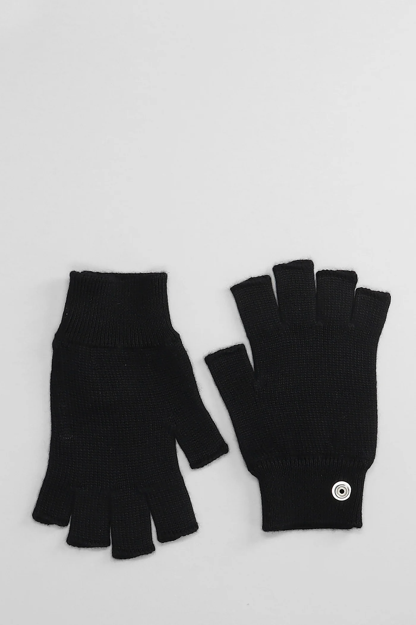 Fingerless gloves Gloves in black cashmere - Image 2