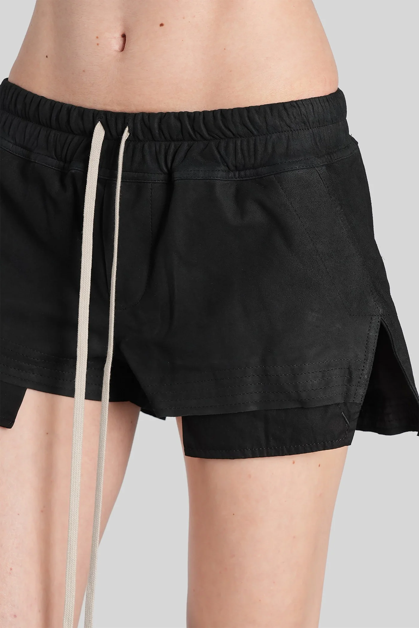 Fog boxers Shorts in black leather - Image 5