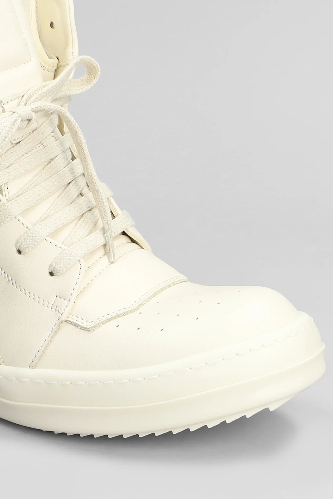 Geobasket Sneakers in beige leather - Image 5