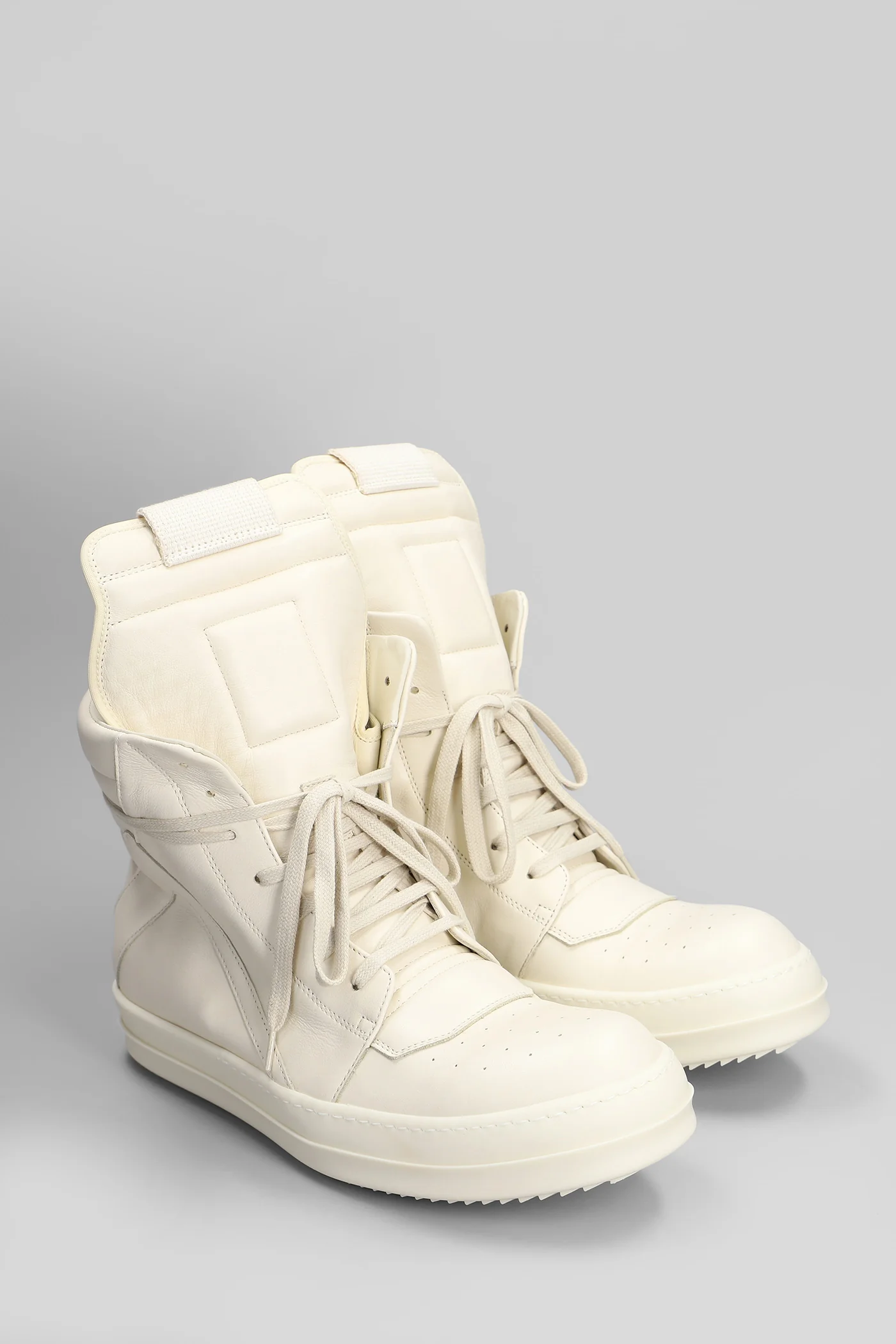 Geobasket Sneakers in beige leather - Image 2