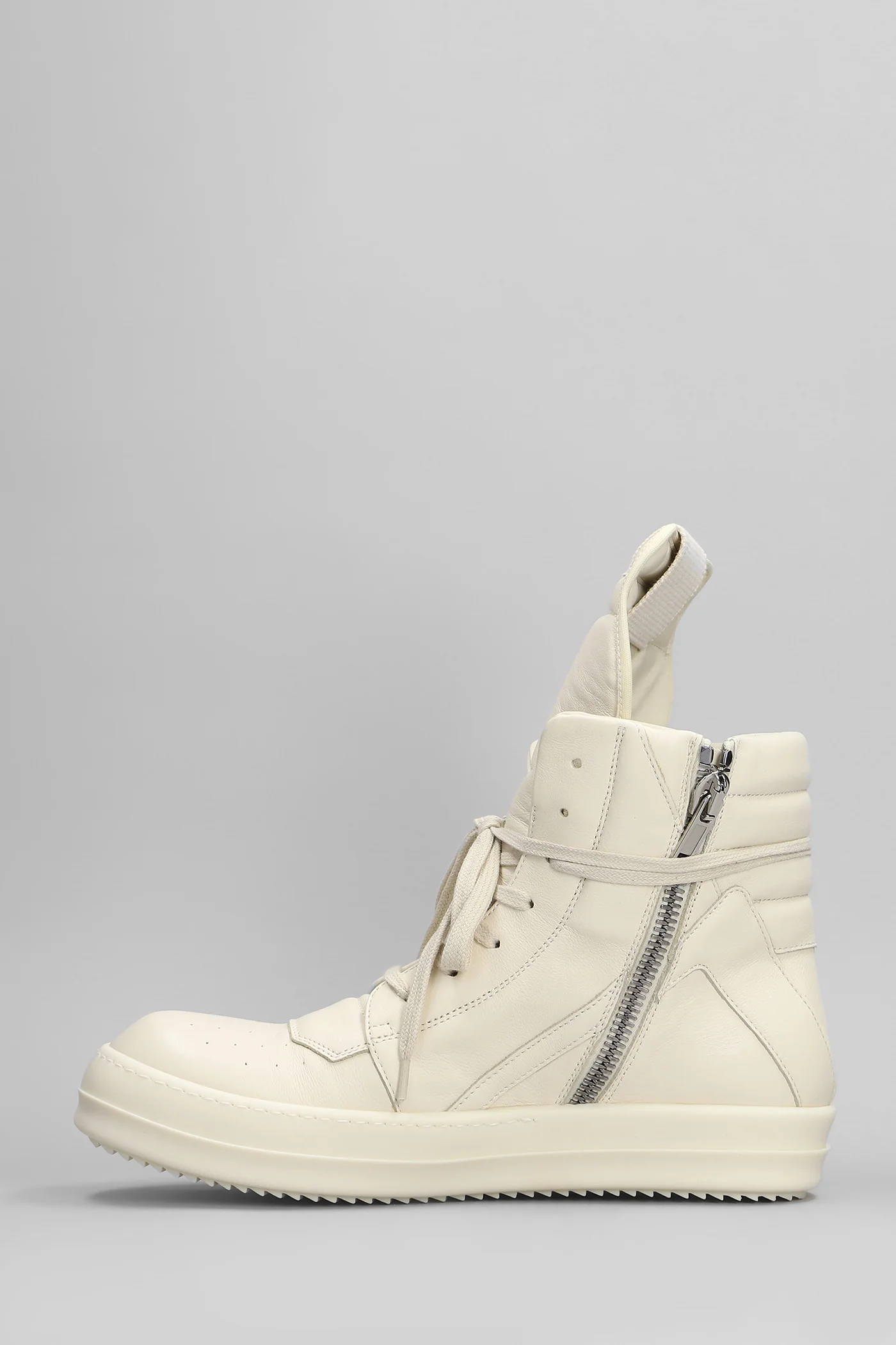 Geobasket Sneakers in beige leather - Image 3