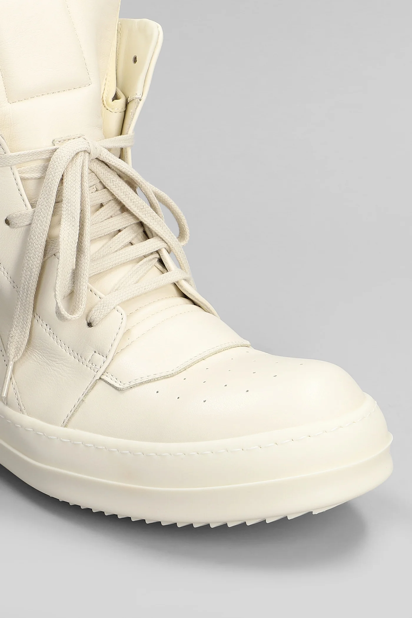 Geobasket Sneakers in beige leather - Image 5