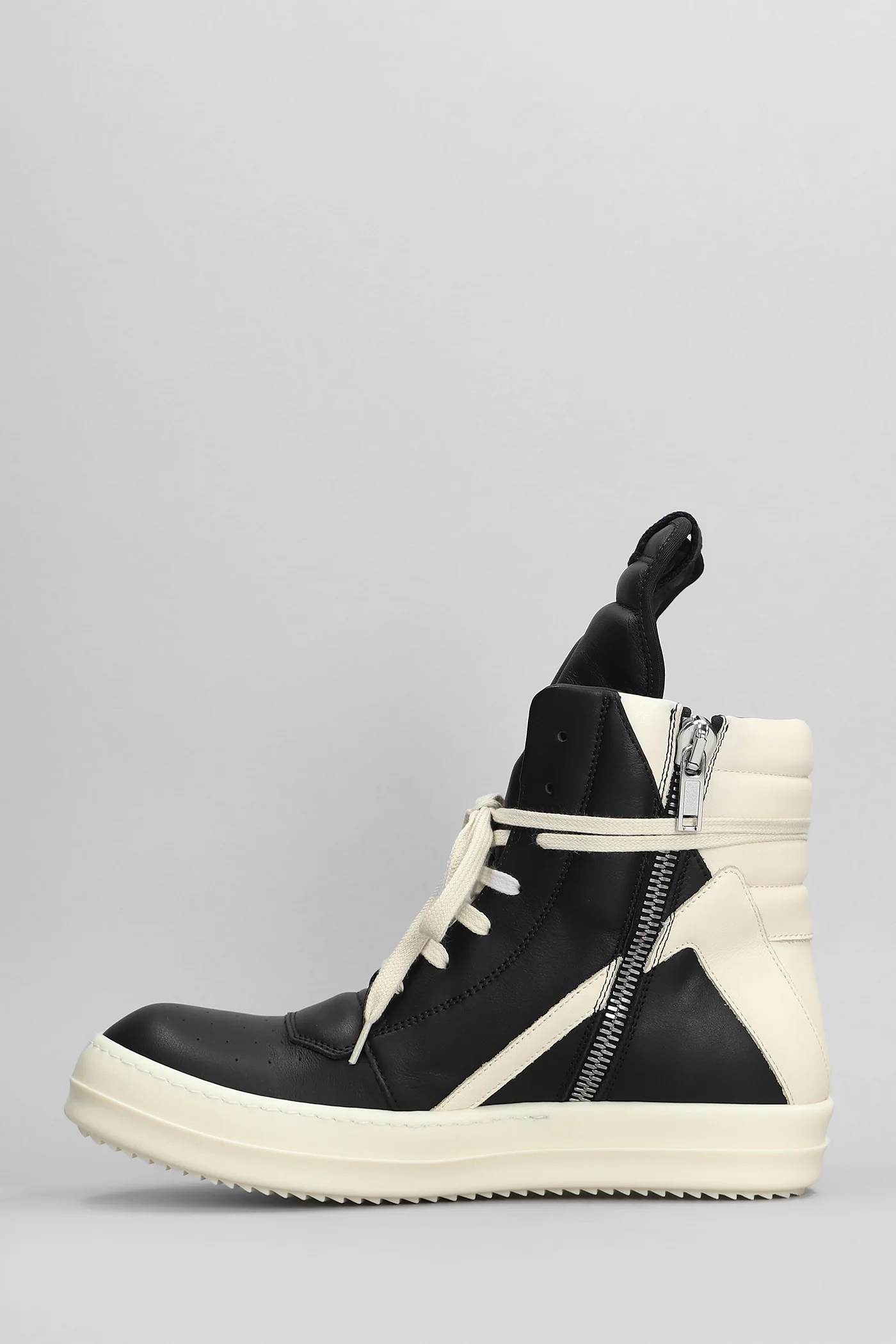 Geobasket Sneakers in black leather - Image 3