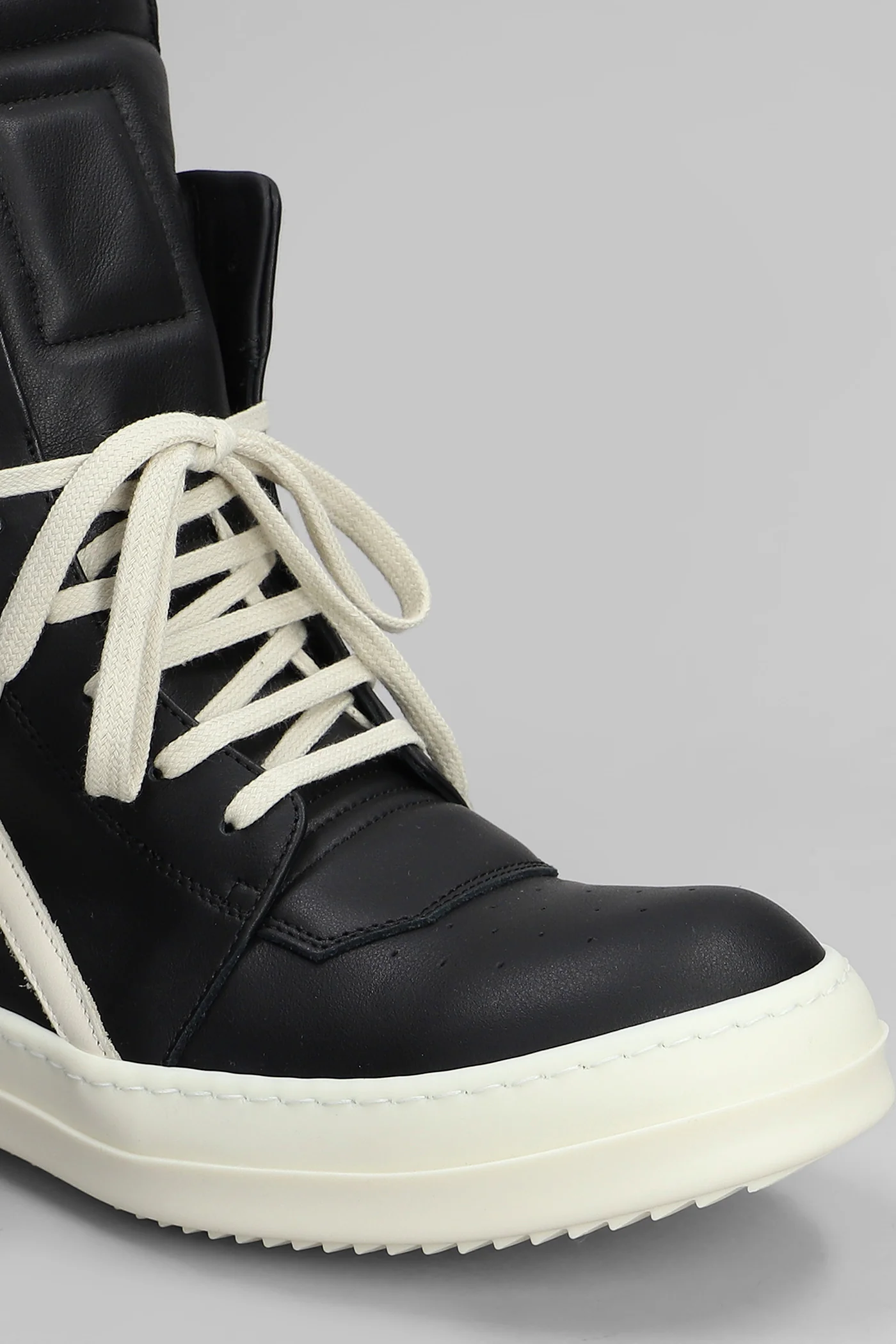 Geobasket Sneakers in black leather - Image 5
