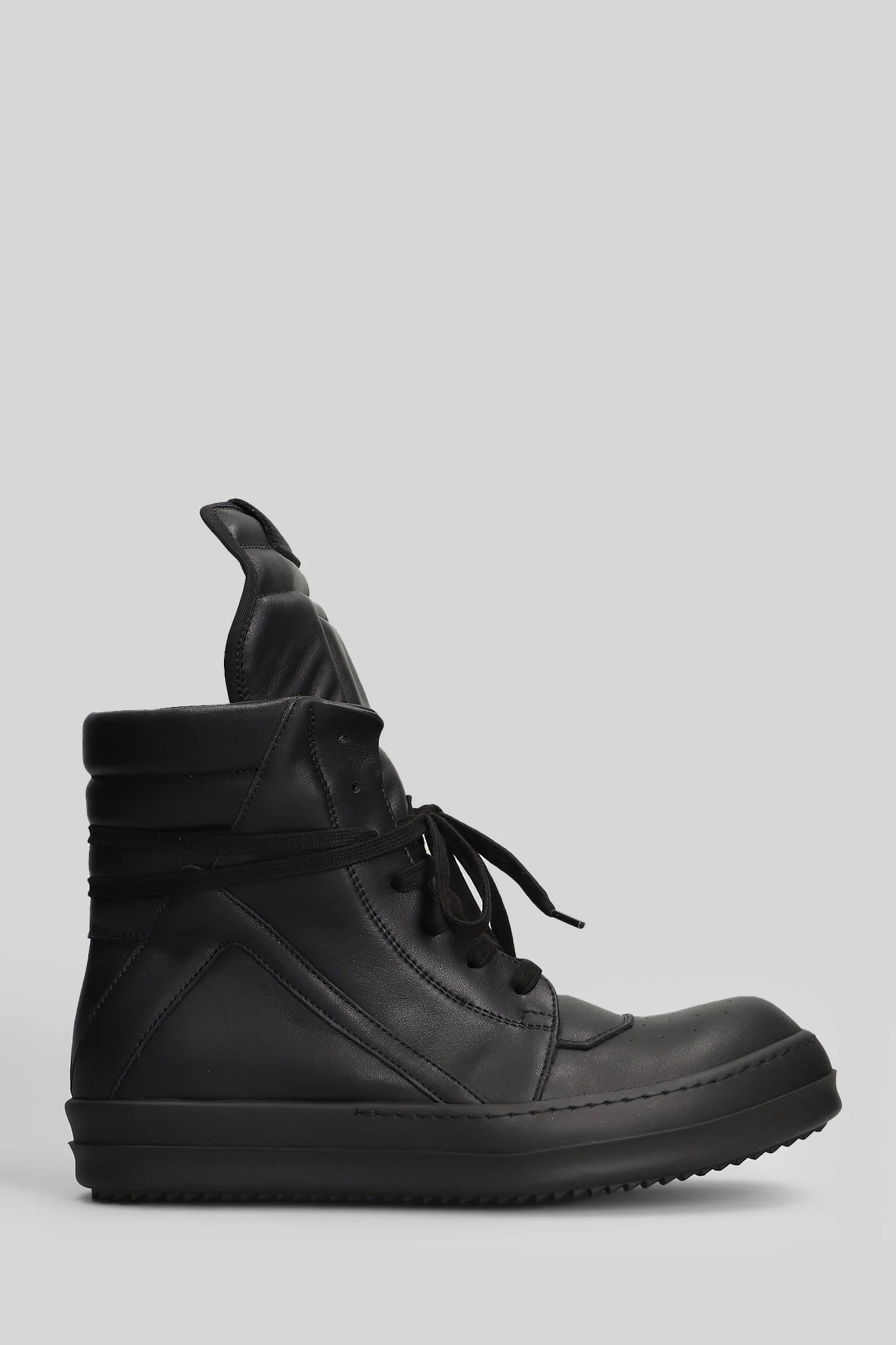 Geobasket Sneakers in black leather