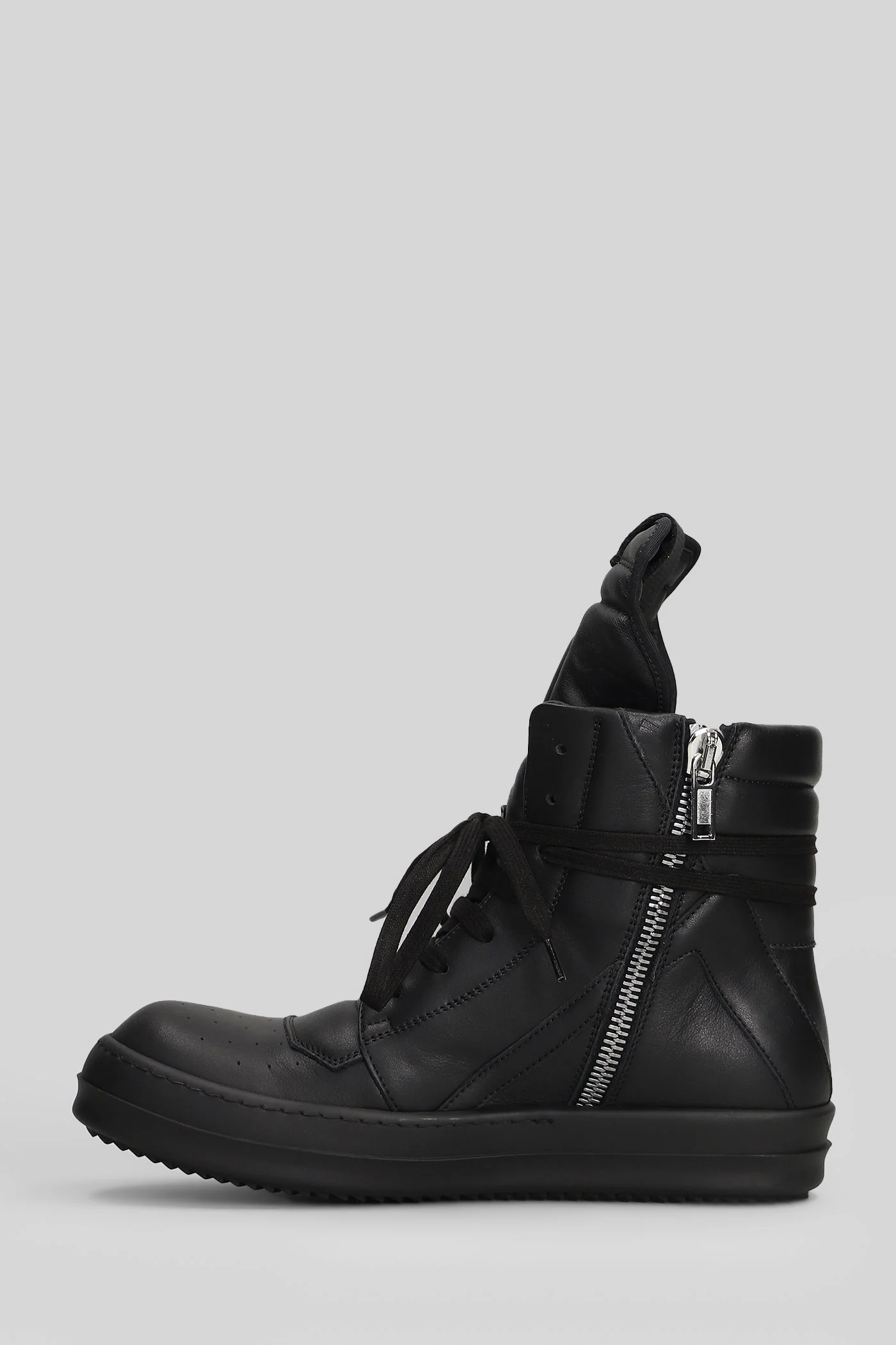 Geobasket Sneakers in black leather - Image 3