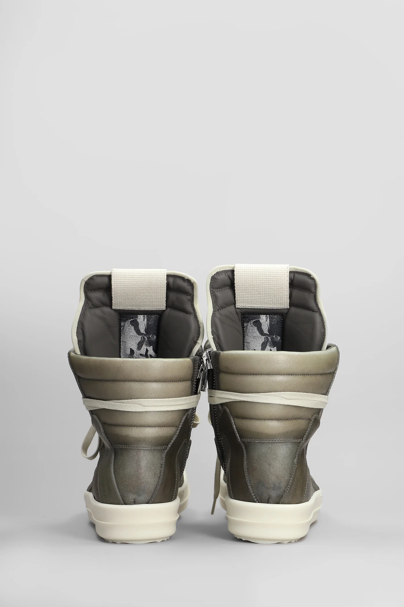 Geobasket Sneakers in grey leather - Image 4