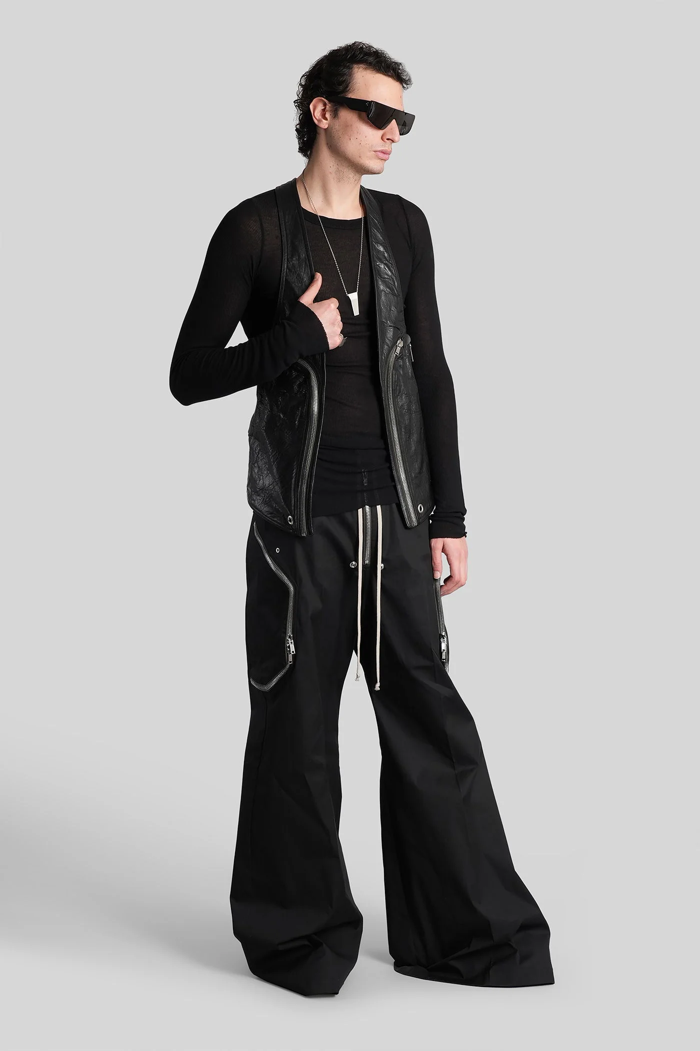 Heizer belas Pants in black cotton - Image 2