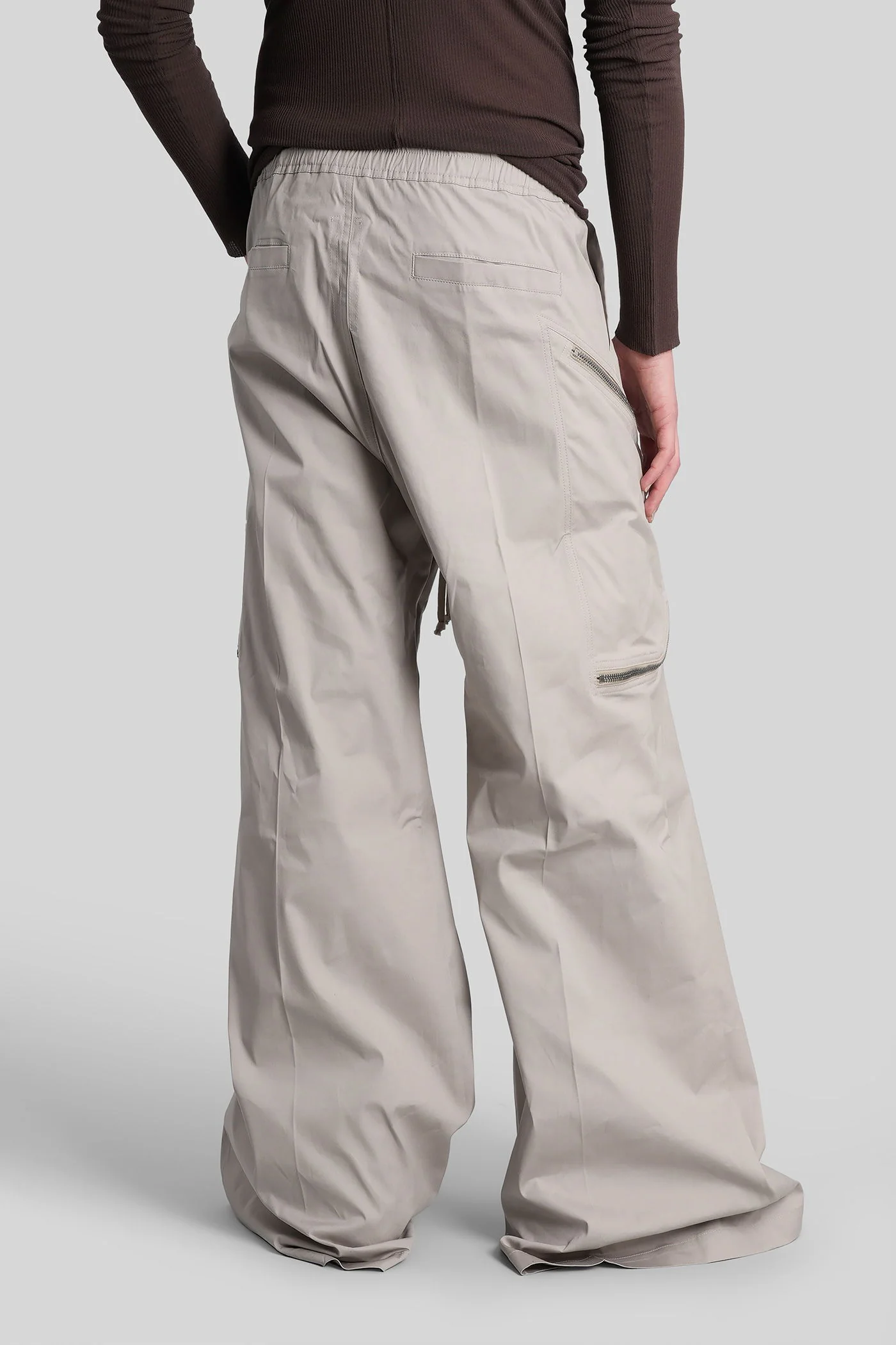 Heizer belas Pants in grey cotton - Image 3