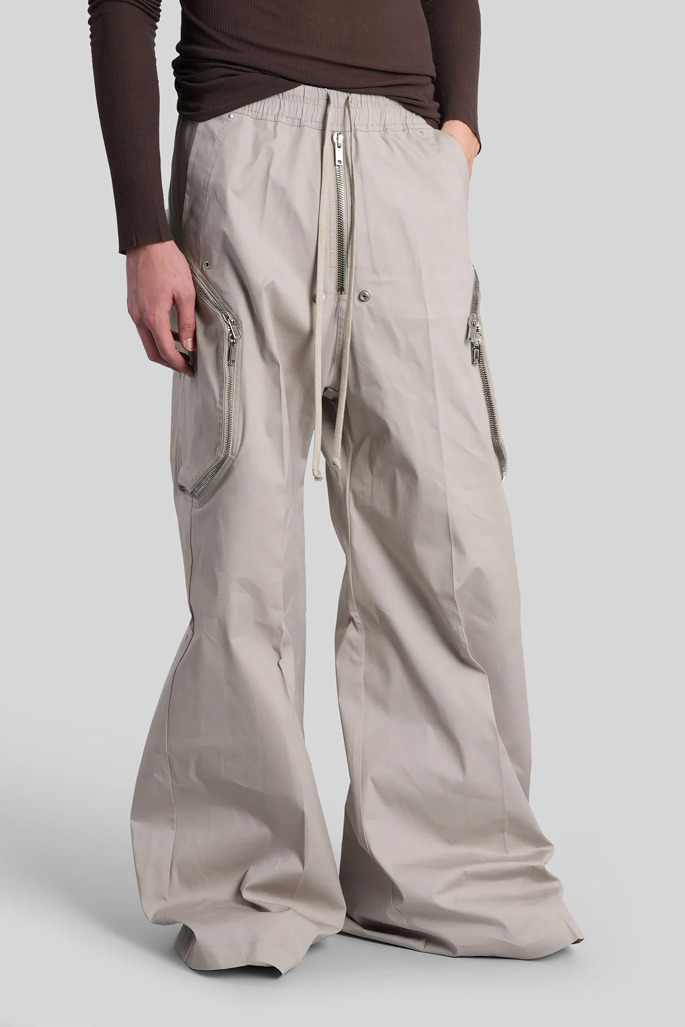 Heizer belas Pants in grey cotton - Image 4