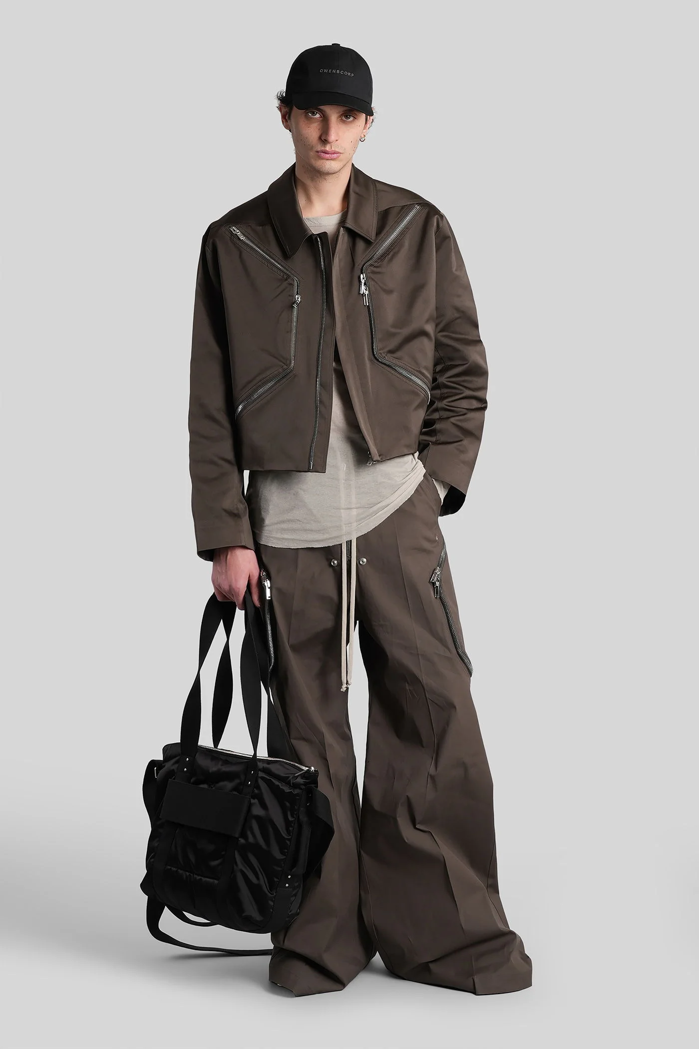 Heizer belas Pants in grey cotton - Image 2