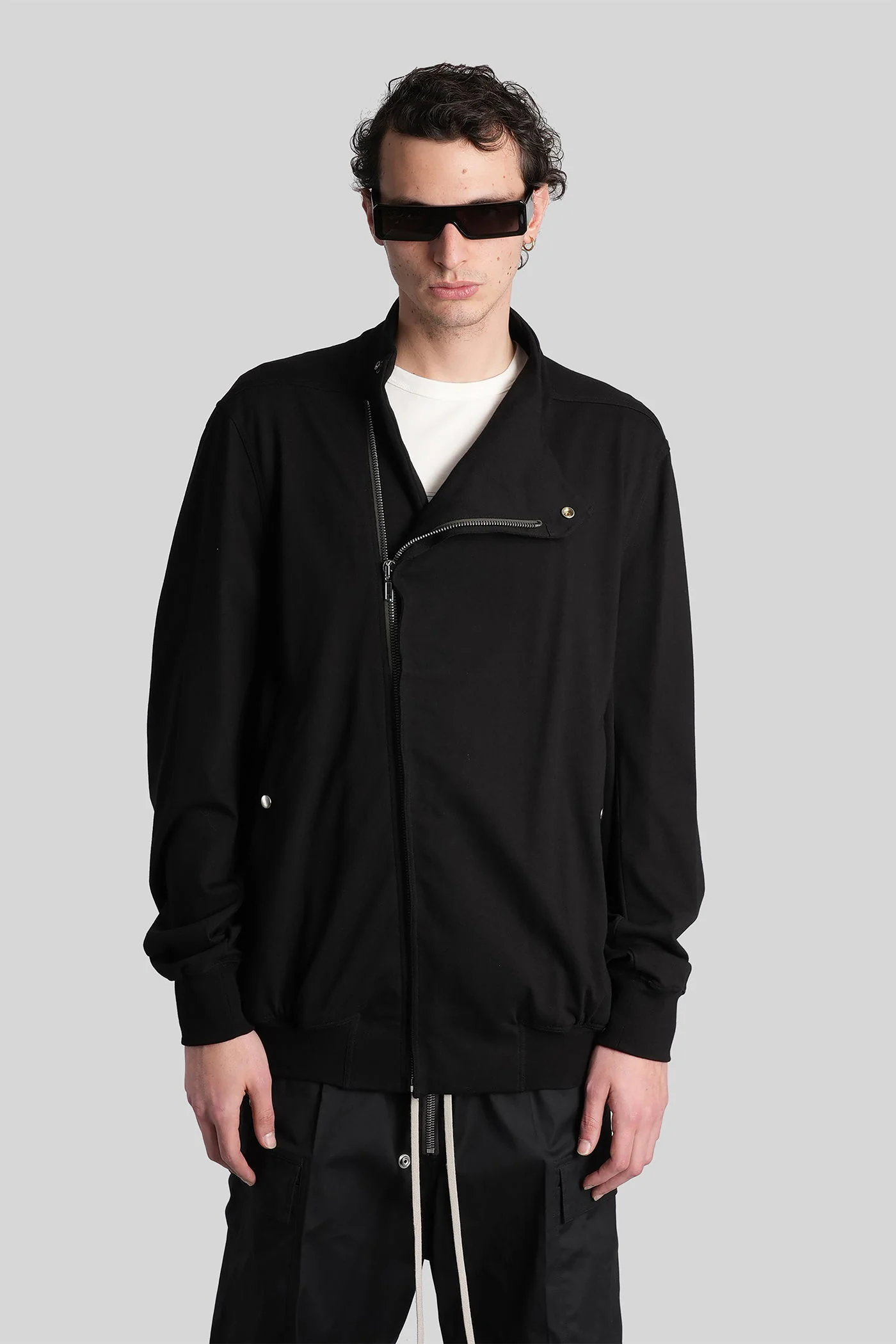 Hollywood flight Sweatshirt in black cotton