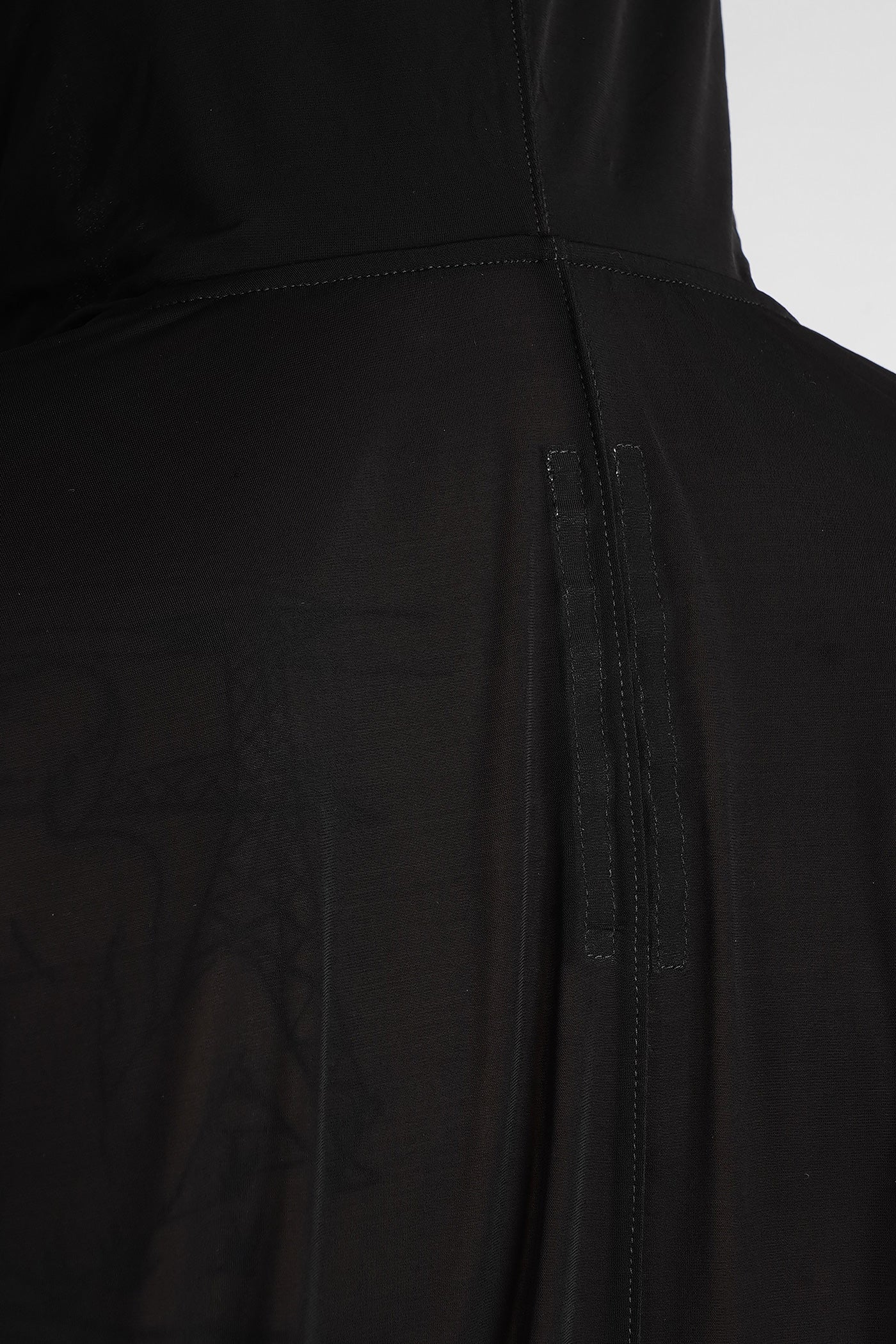 Hoodie T-Shirt in black polyamide polyester - Image 5
