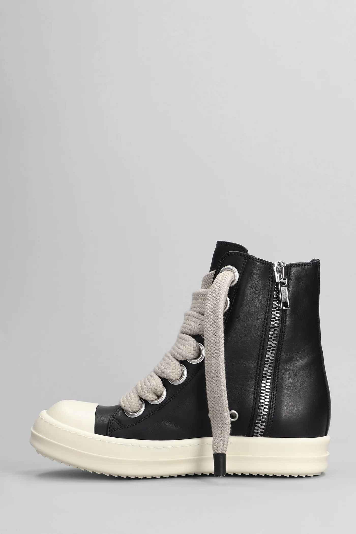 Jumbo laced sneakers Sneakers in black leather - Image 3