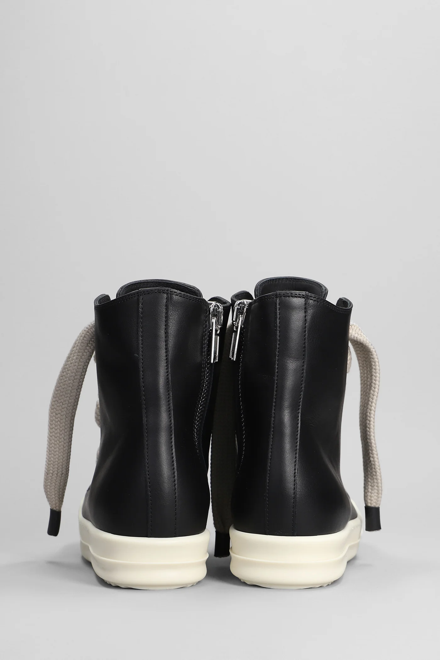 Jumbo laced sneakers Sneakers in black leather - Image 4