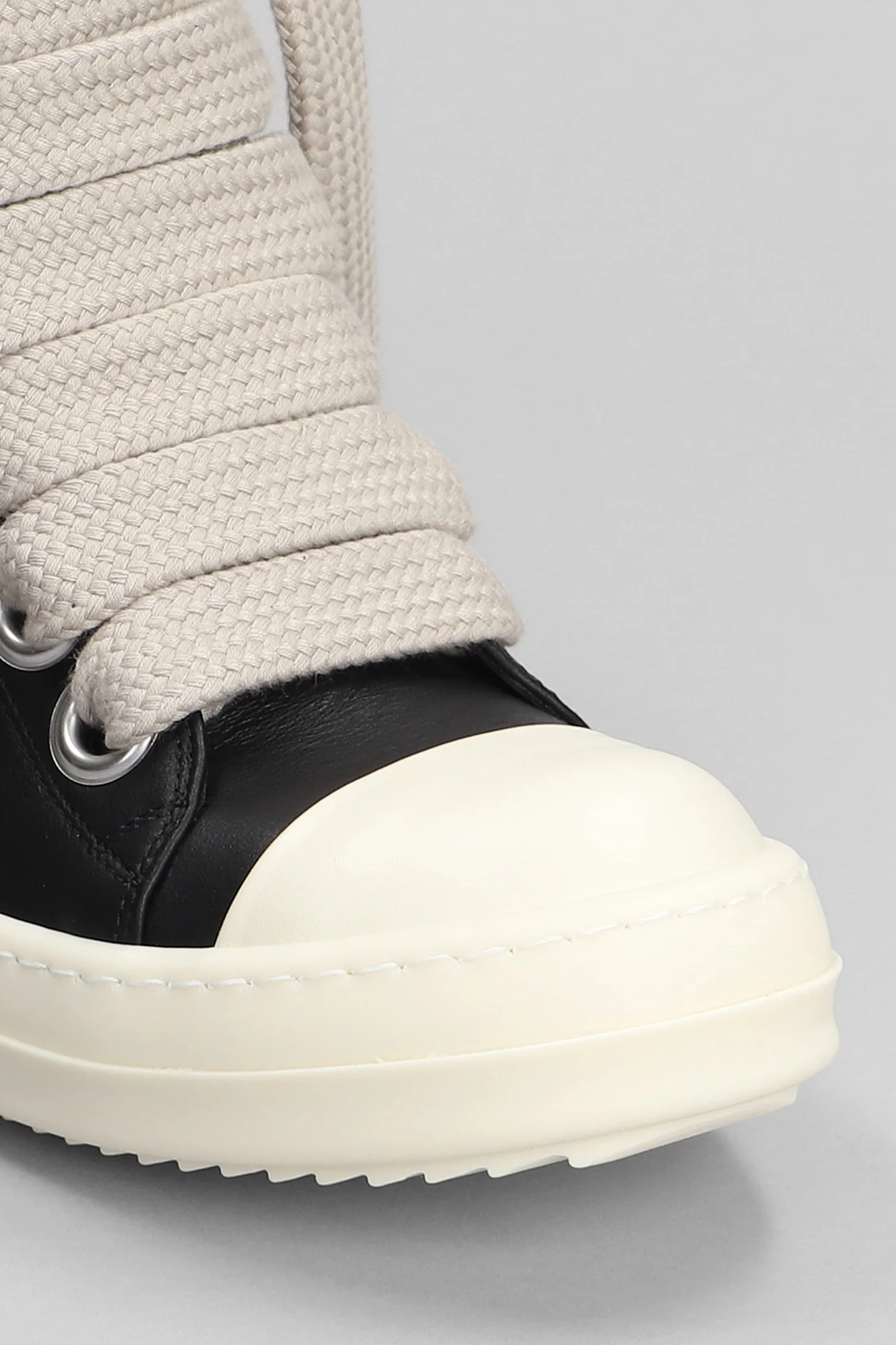 Jumbo laced sneakers Sneakers in black leather - Image 5