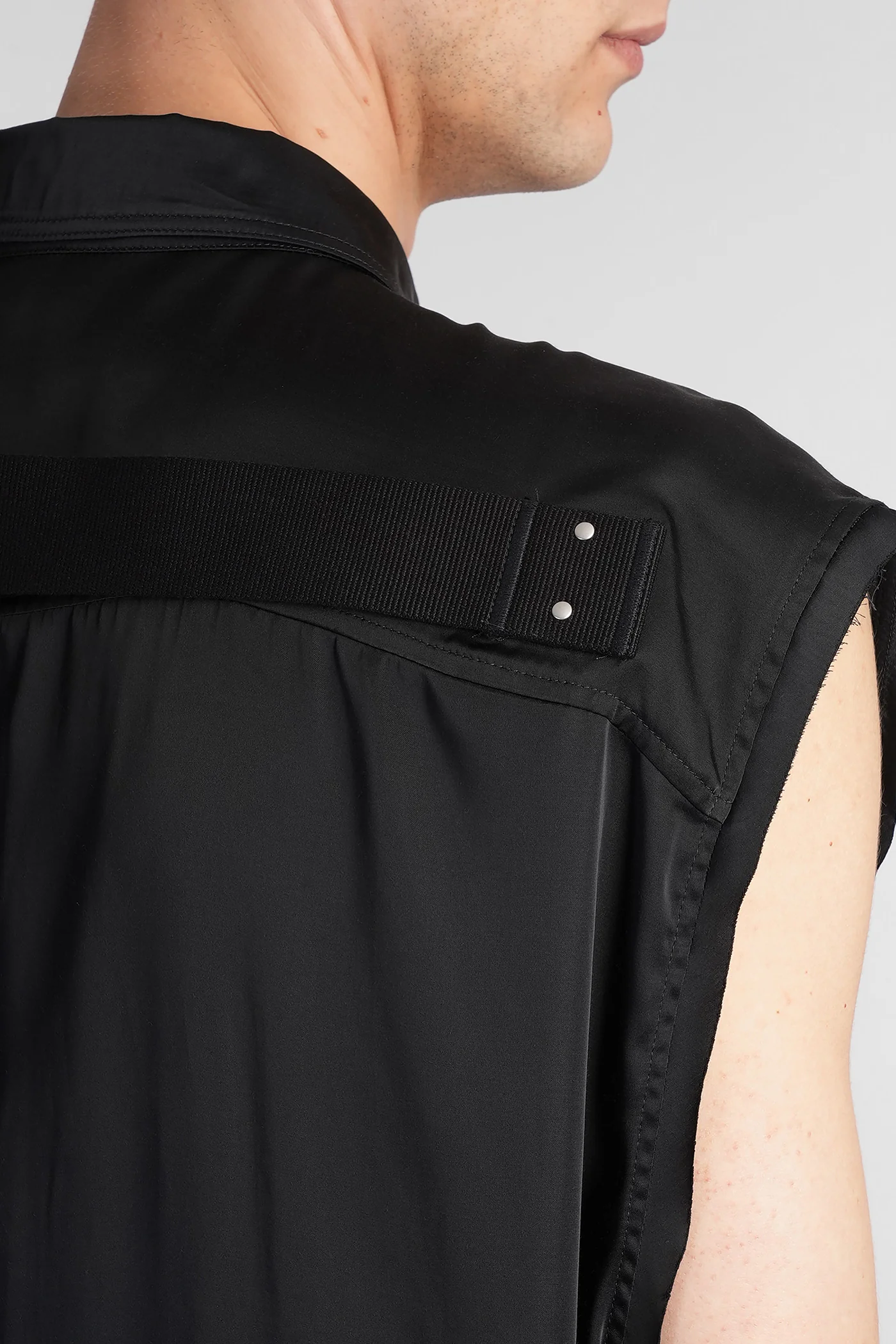 Jumbo sl outershirt Shirt in black acetate - Image 5