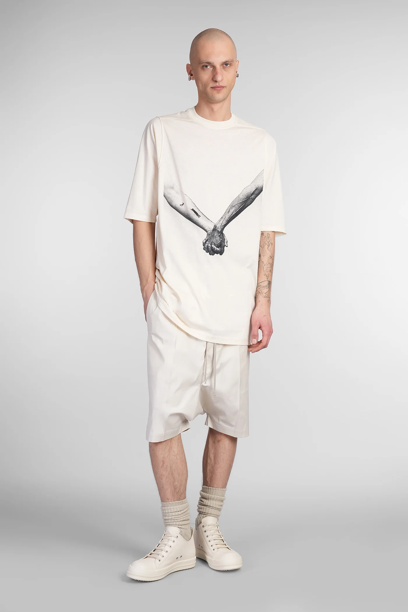 Jumbo ss t T-Shirt in beige cotton - Image 2