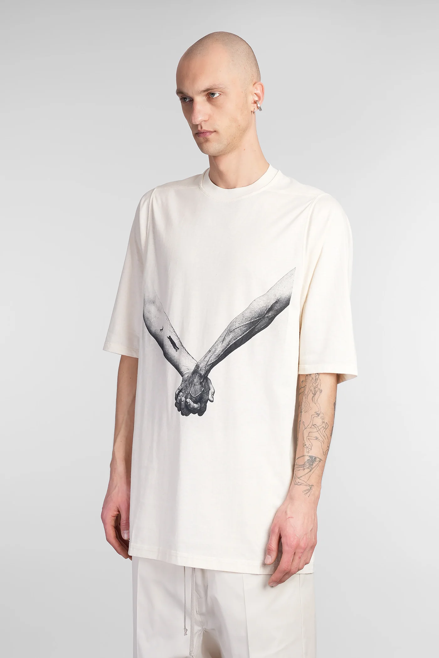 Jumbo ss t T-Shirt in beige cotton - Image 4