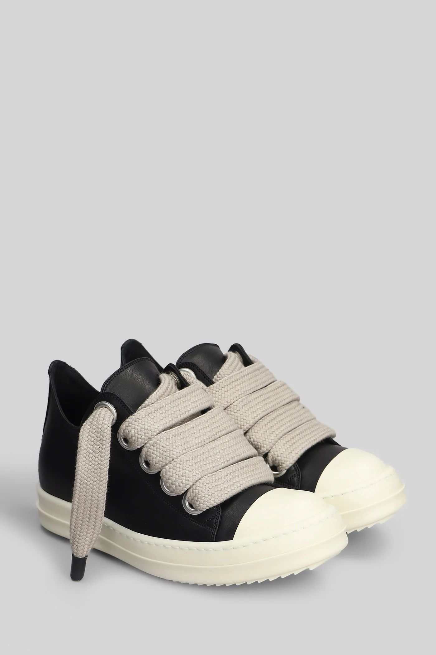Jumbolace low sneaks Sneakers in black leather - Image 2