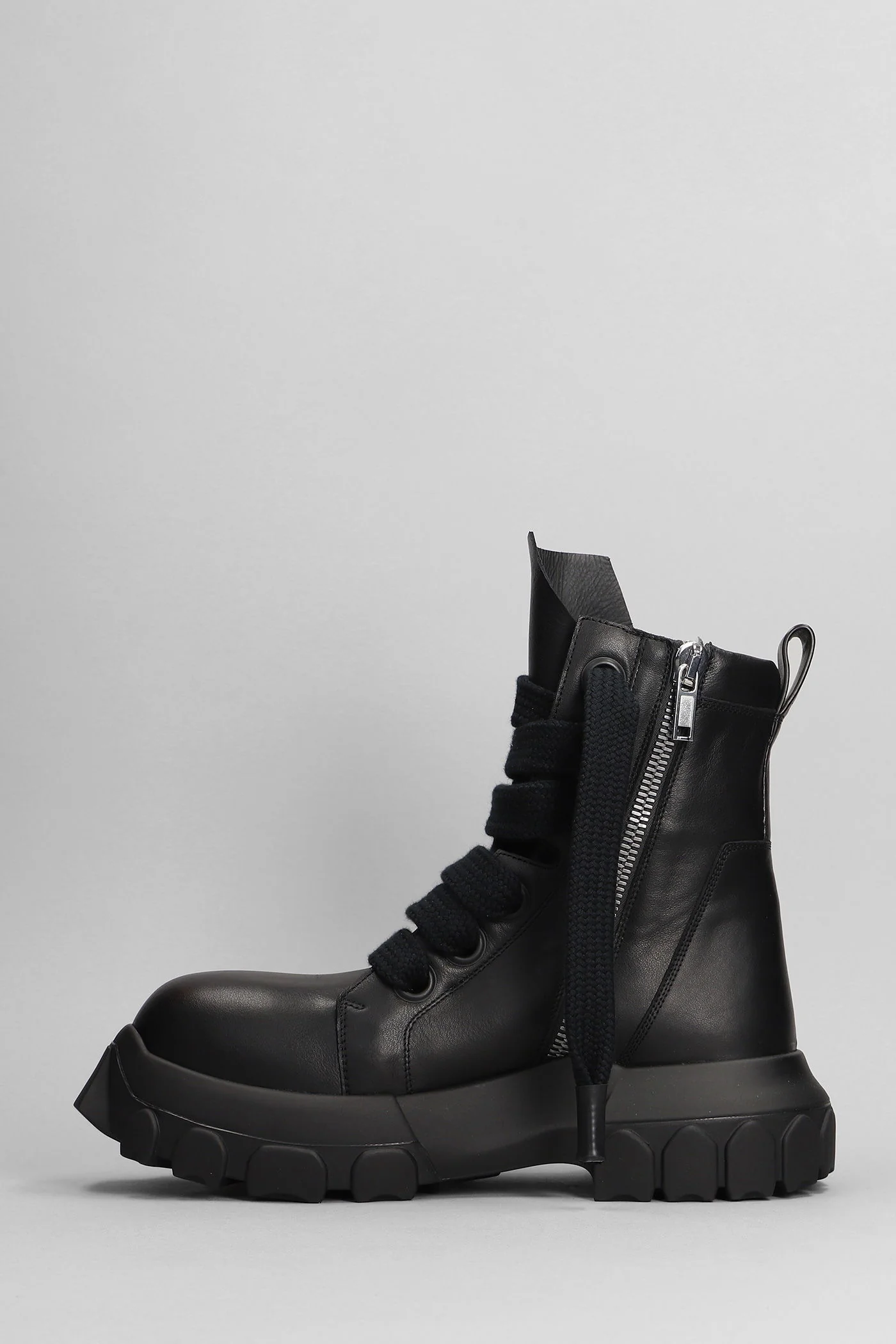 Jumbolaced Combat boots in black leather - Image 3