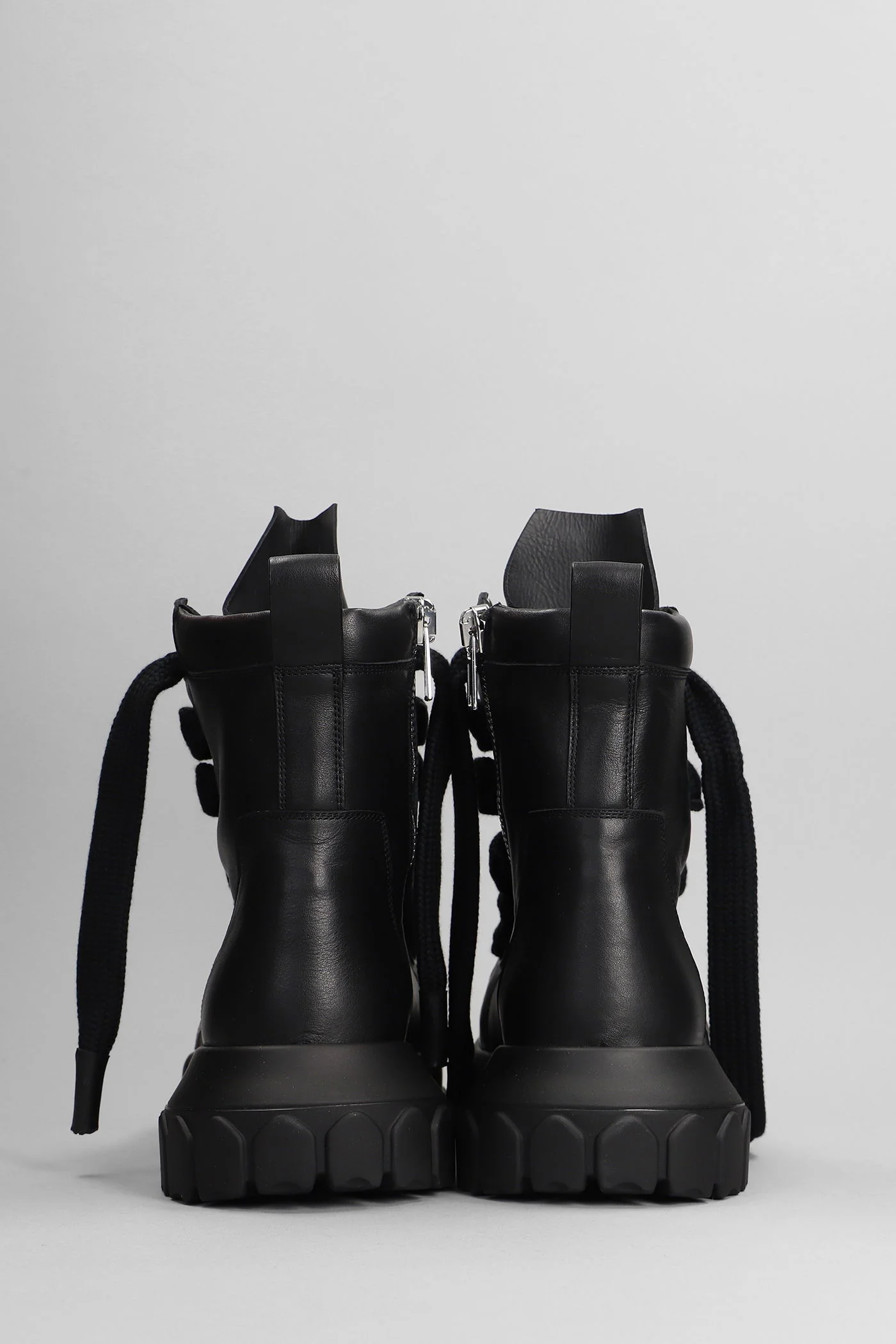Jumbolaced Combat boots in black leather - Image 4