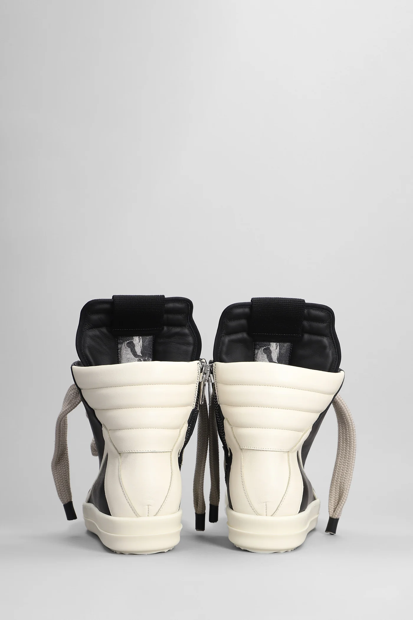 Jumbolaced geobasket Sneakers in black leather - Image 4