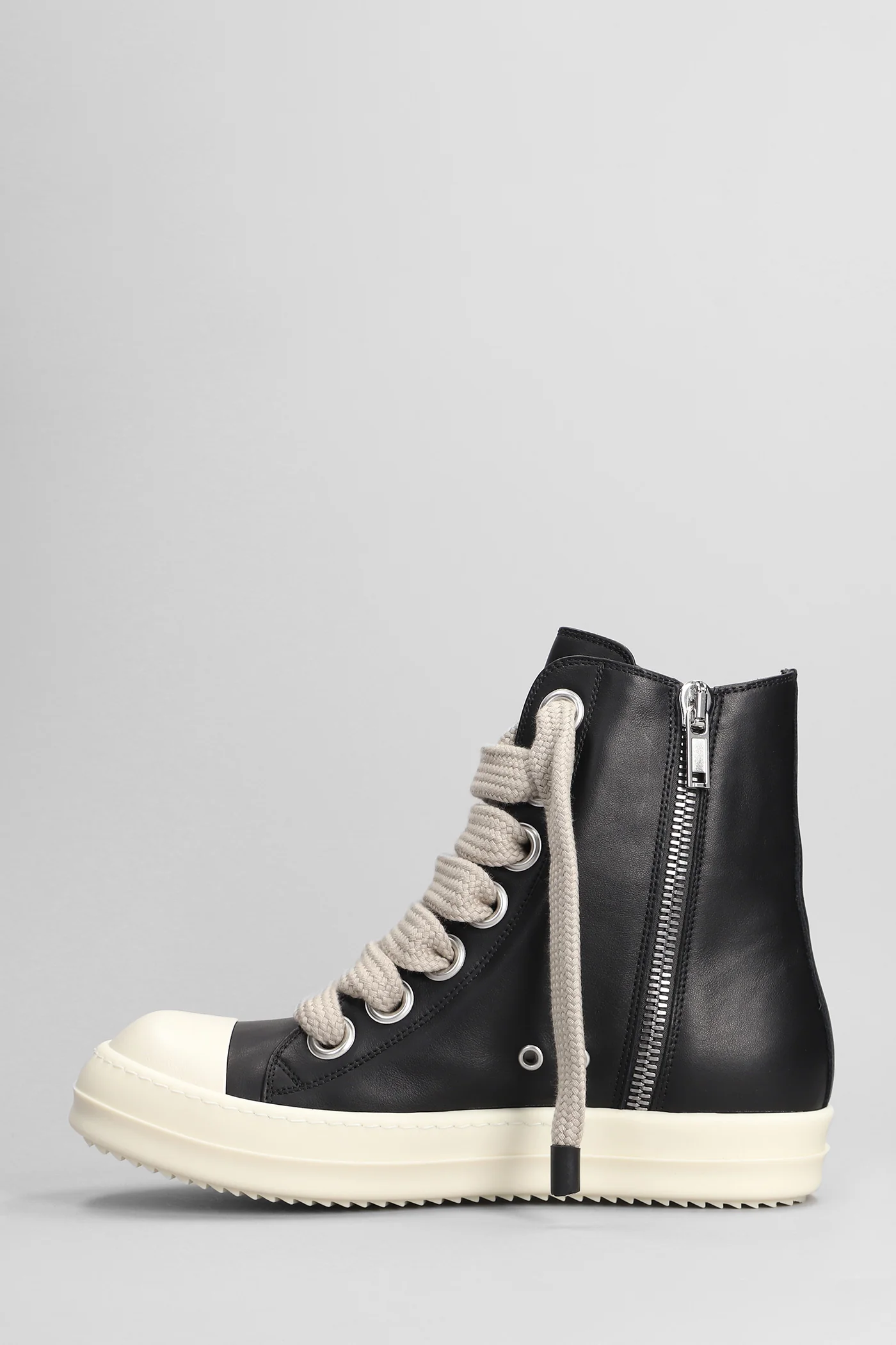 Jumbolaced sneakers Sneakers in black leather - Image 3