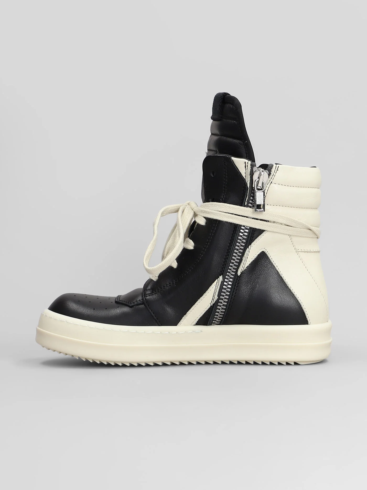 Geobasket Sneakers in black leather - Image 3
