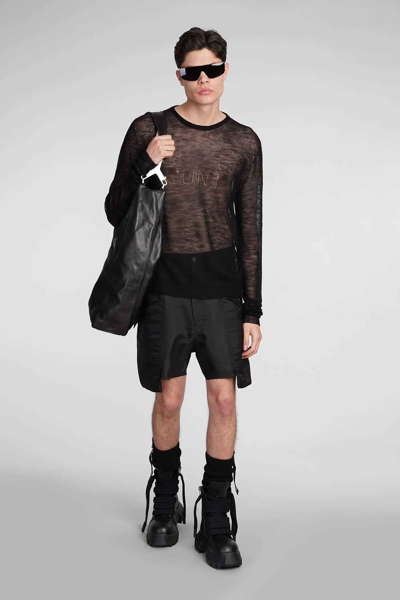 Knitwear in black wool - Image 2