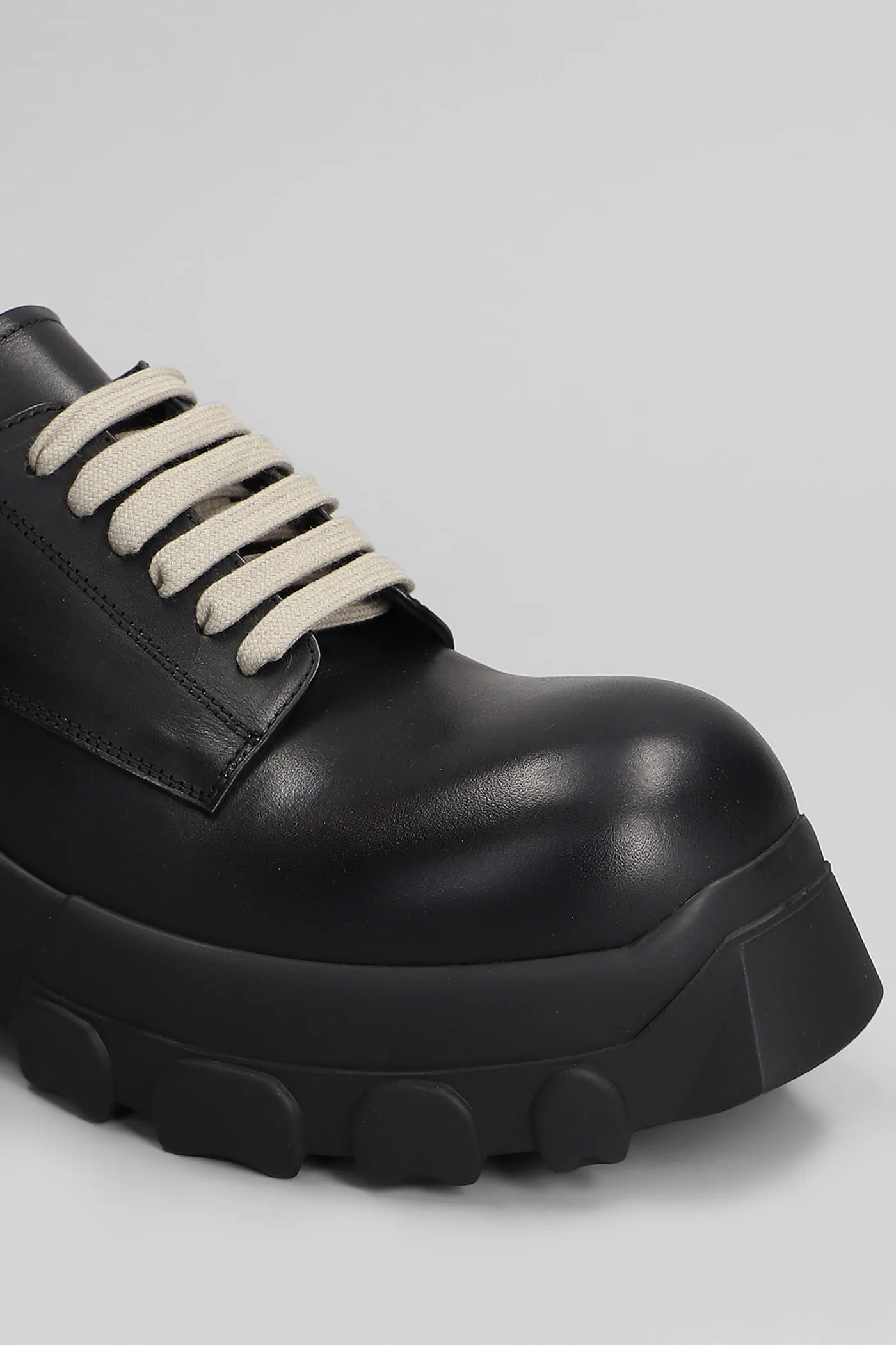 Laceup bozo tractor Lace up shoes in black leather - Image 5