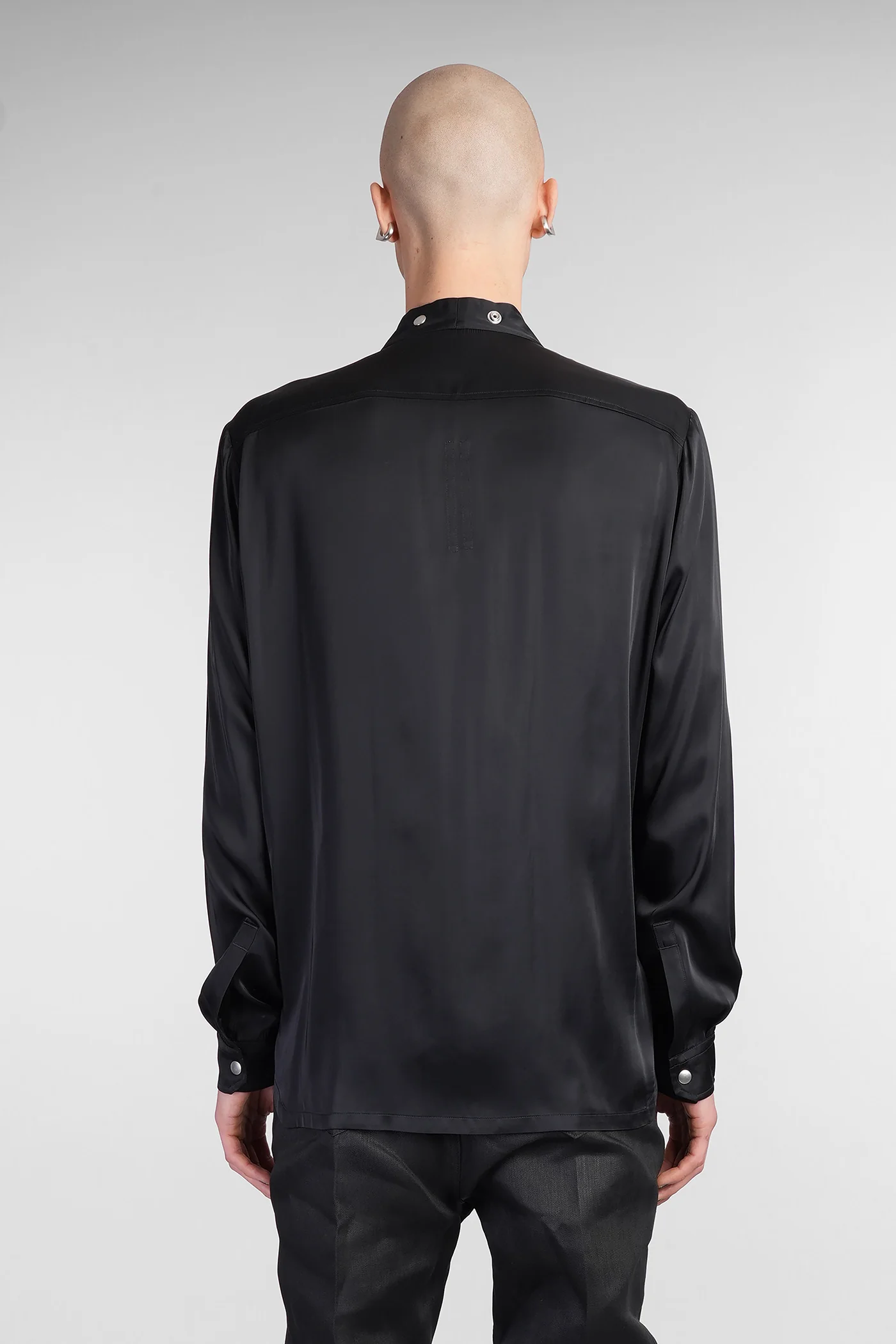 Larry fogpocket shir Shirt in black acetate - Image 3