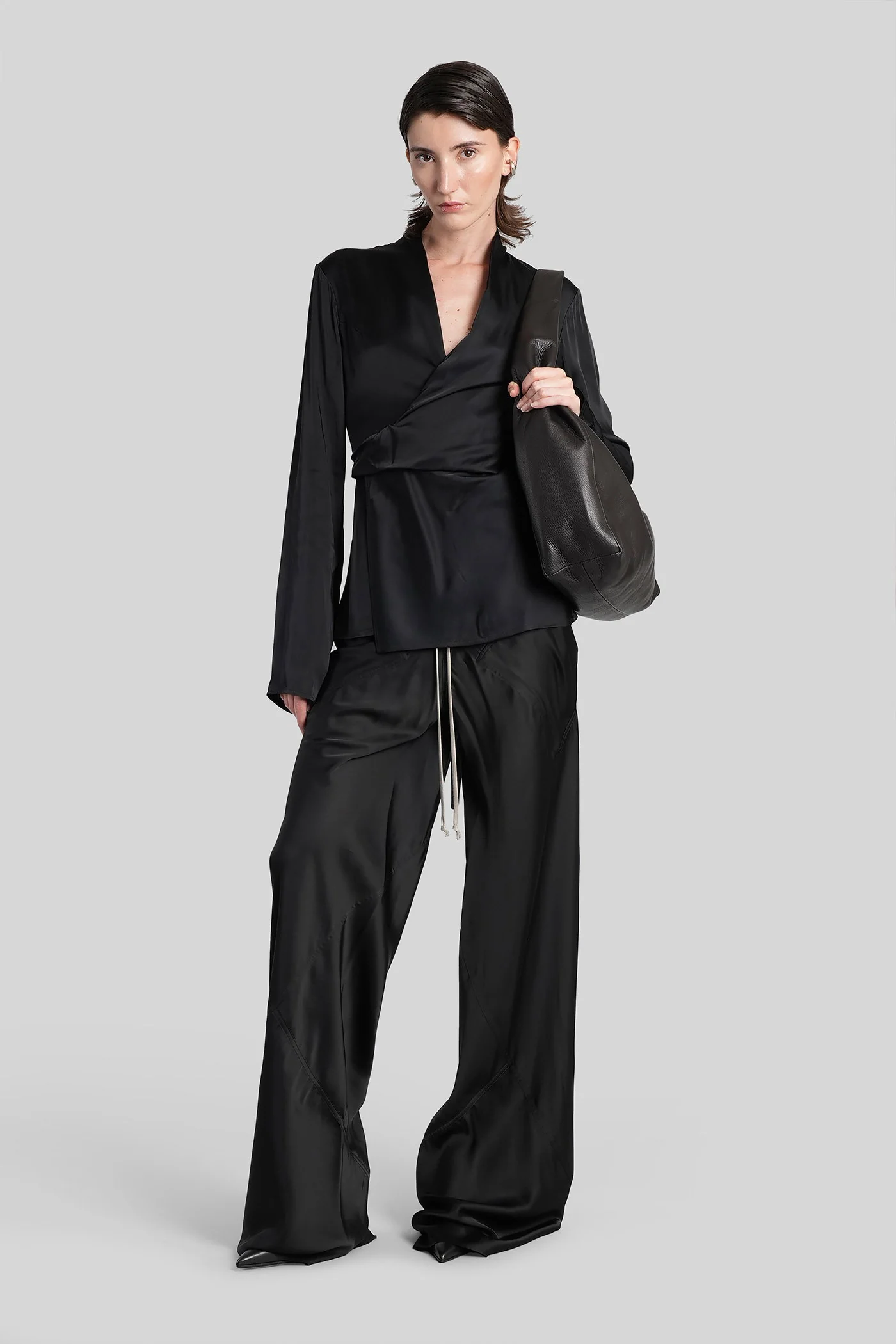Laura sl top Topwear in black acetate - Image 2