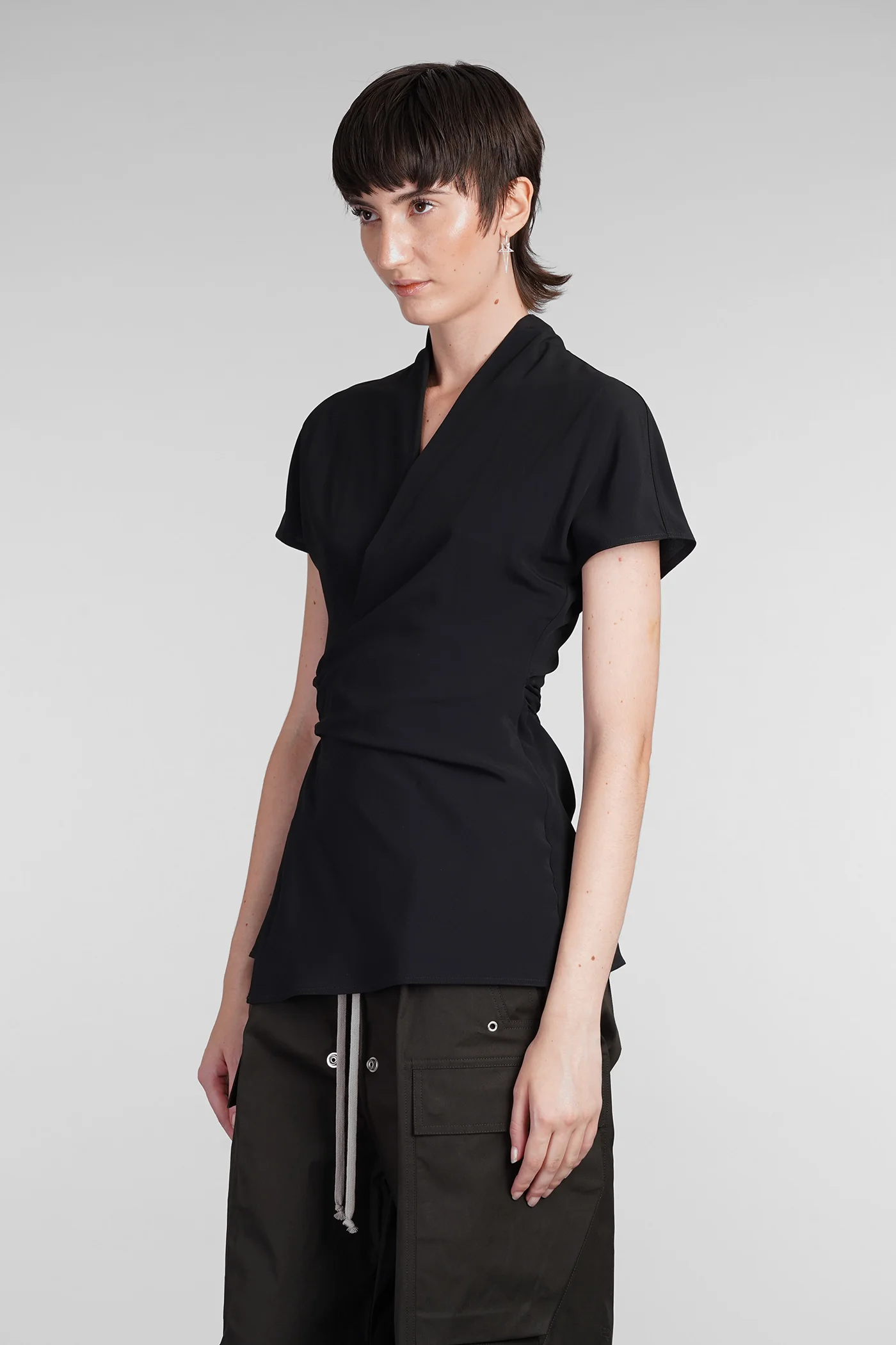 Laura sl top Topwear in black acetate - Image 3