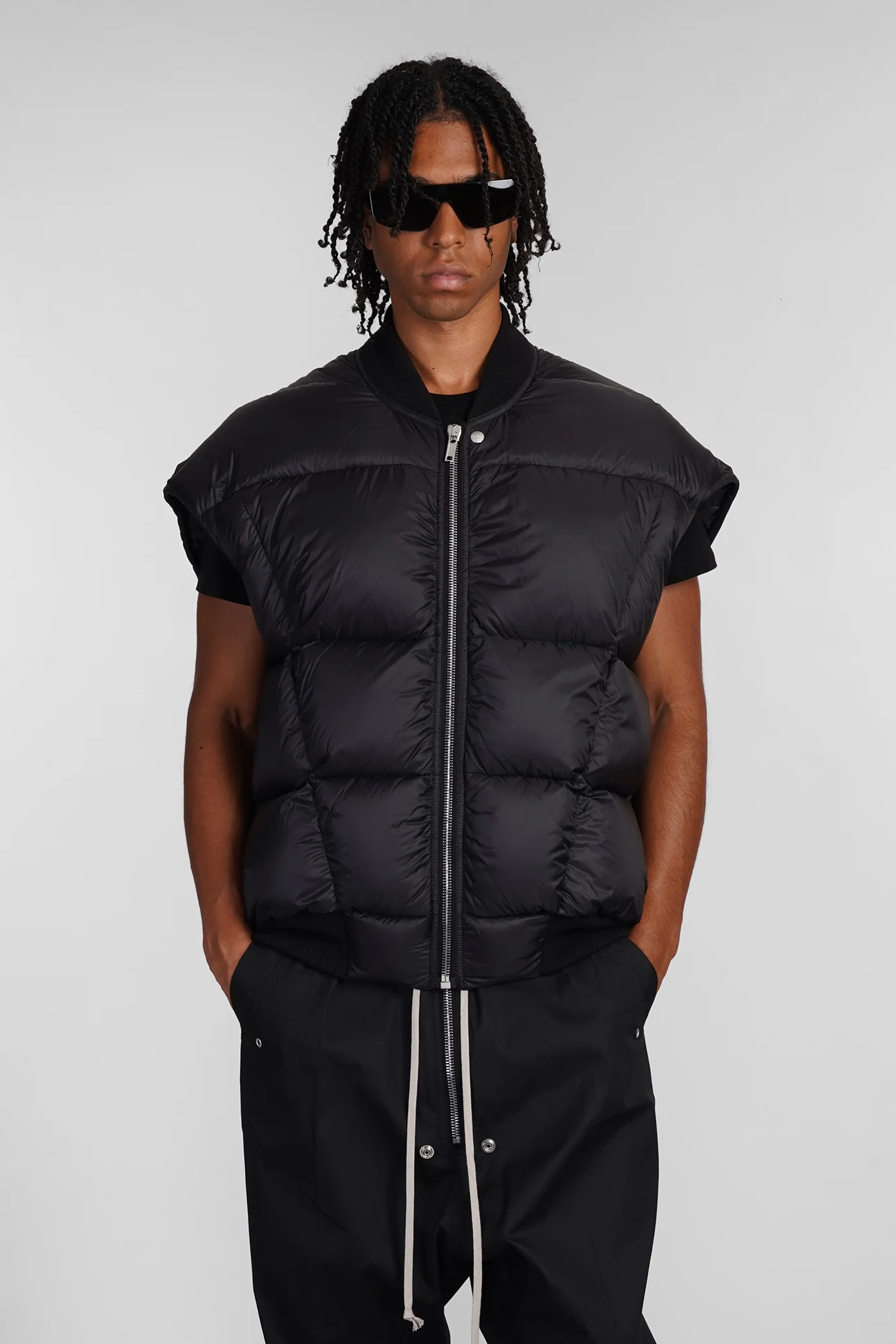 Luxor flight vest puffer in black polyamide