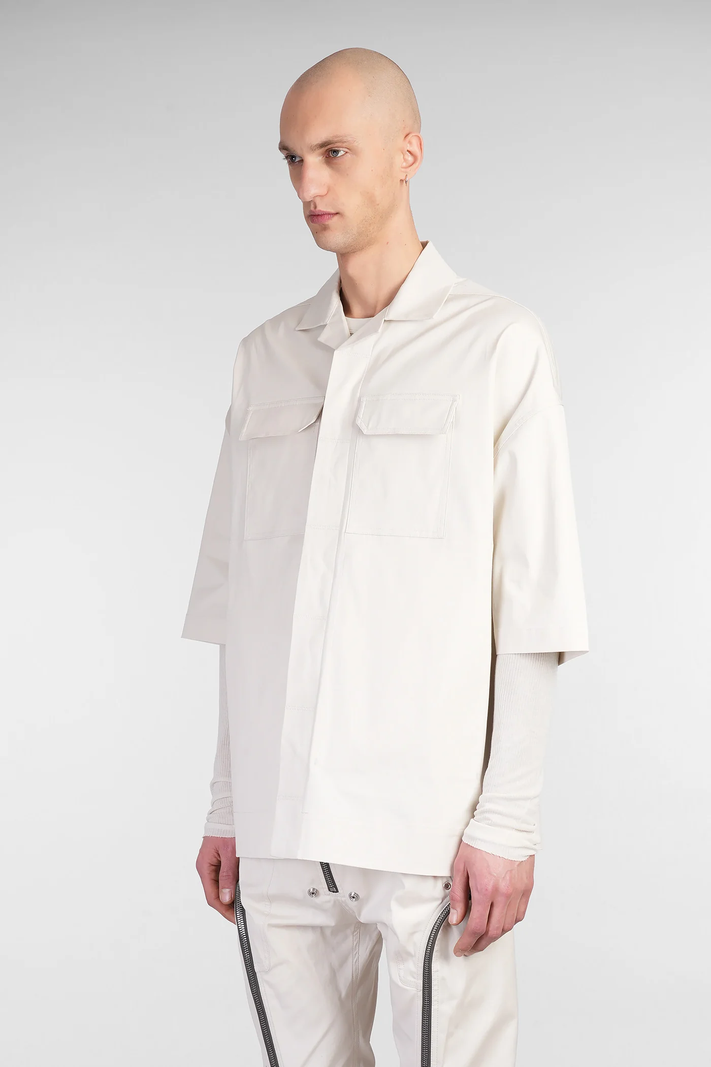 Magnum tommy Shirt in beige cotton - Image 4