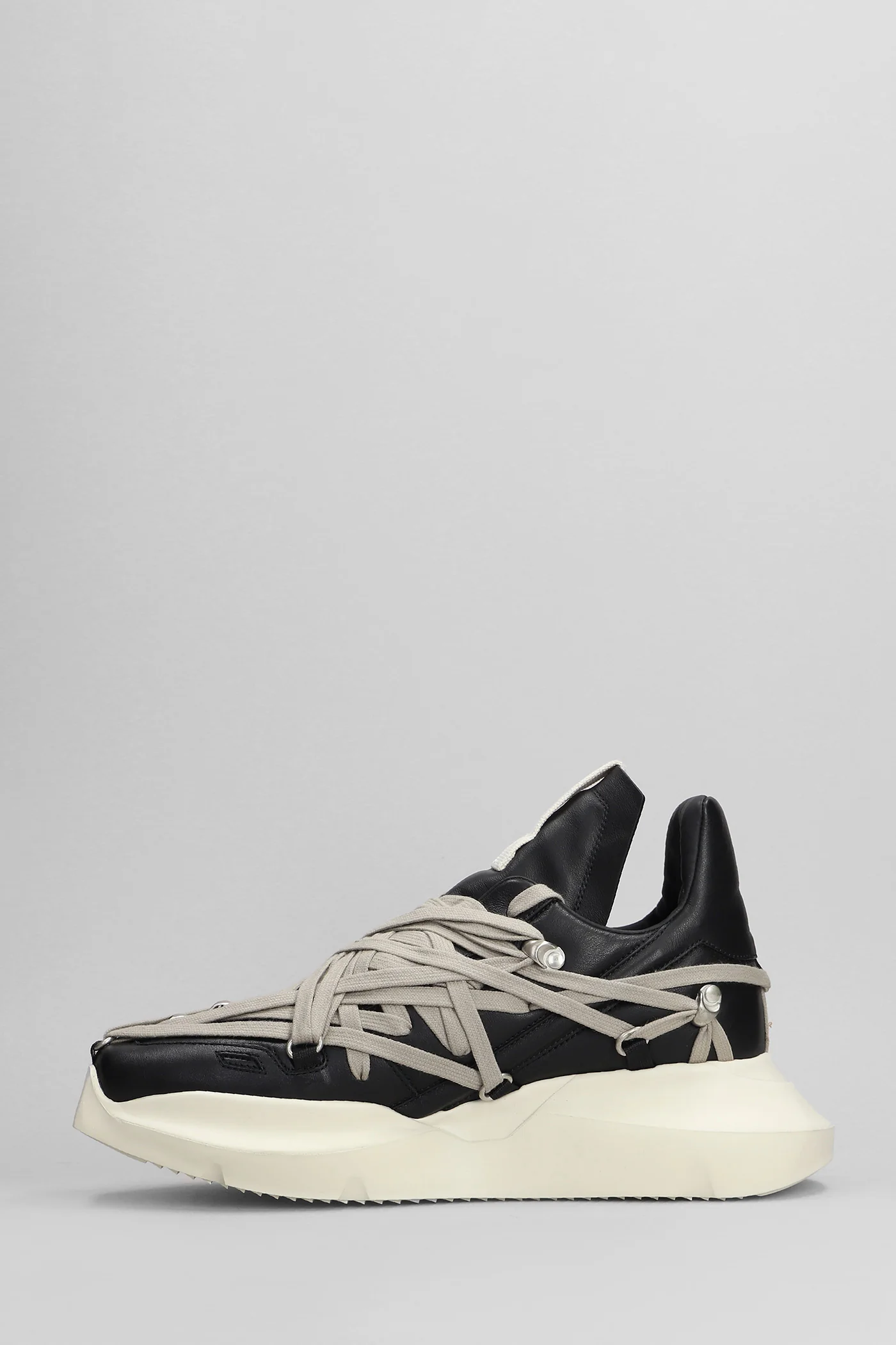 Megalaced geth run Sneakers in black leather - Image 3