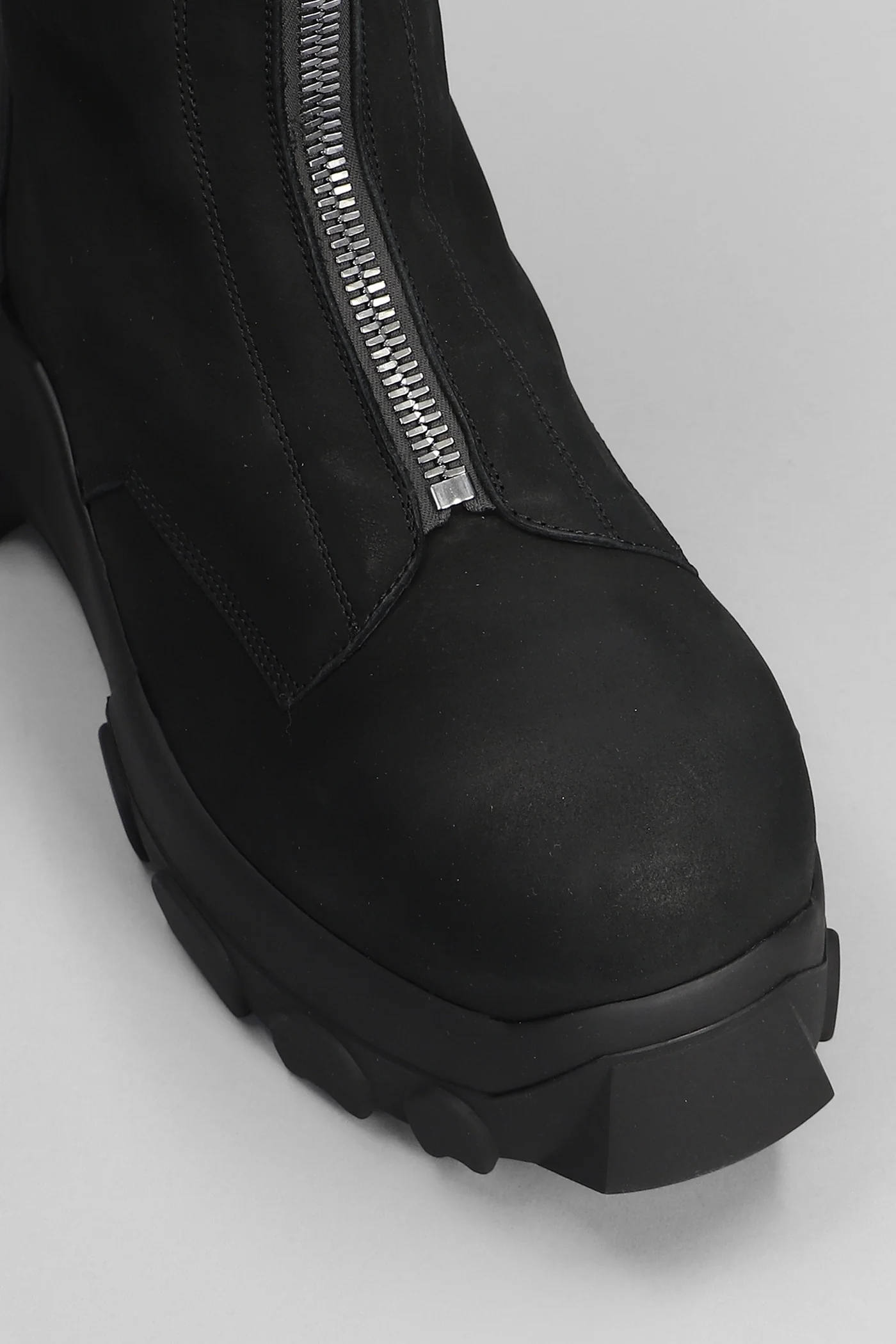 Moto turbo tractor Combat boots in black leather - Image 5
