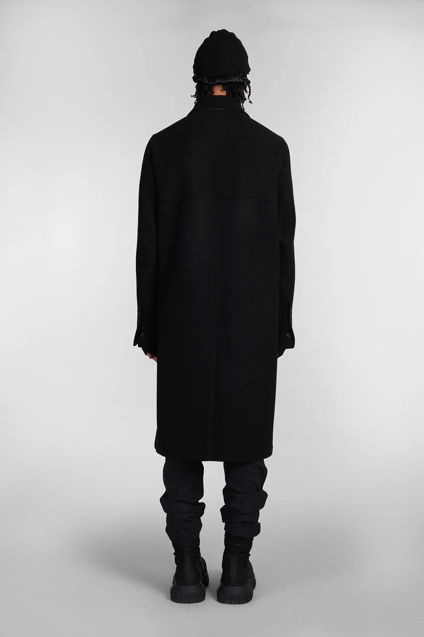 Officer coat Coat in black wool - Image 3