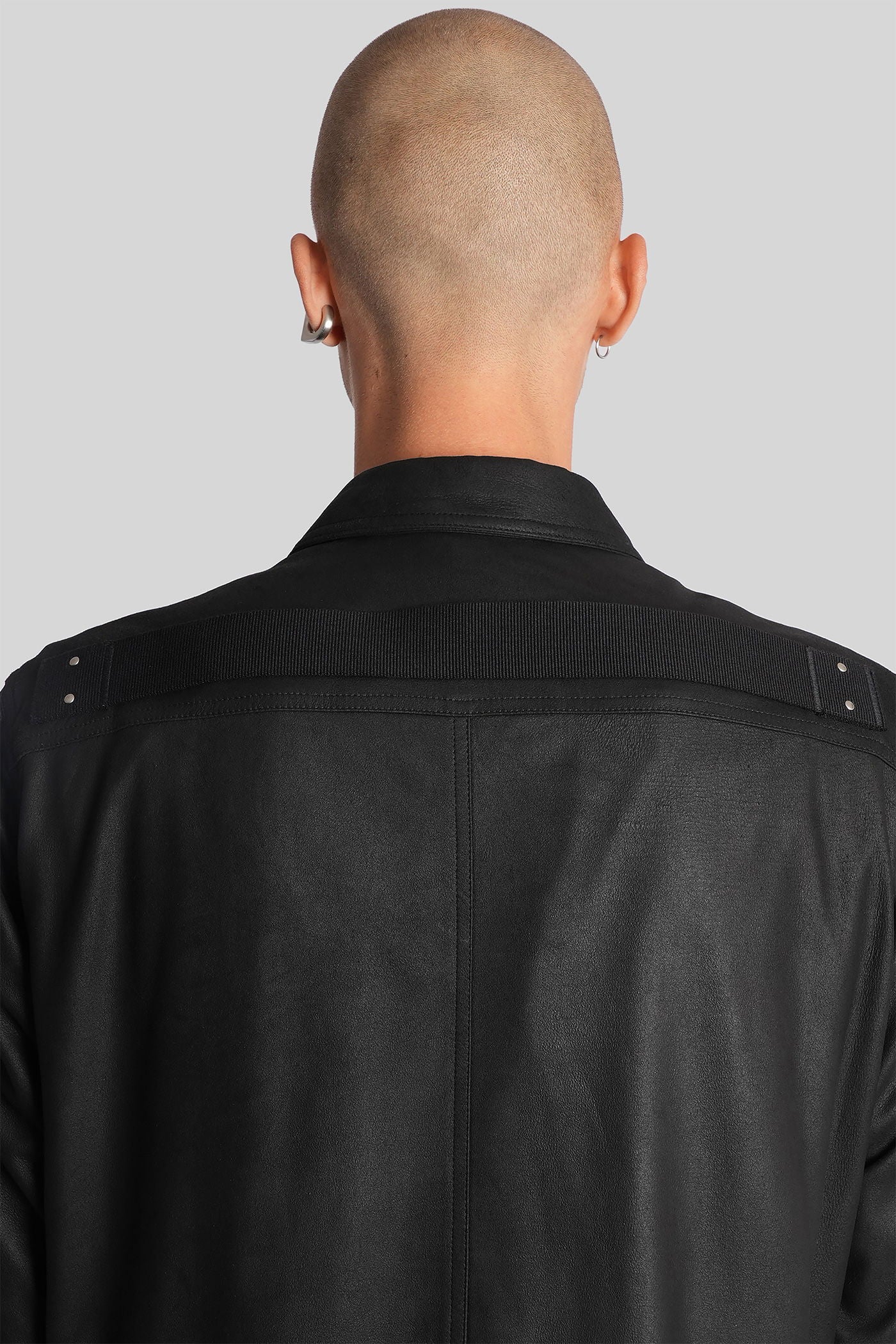 Outershirt Leather jacket in black leather - Image 5