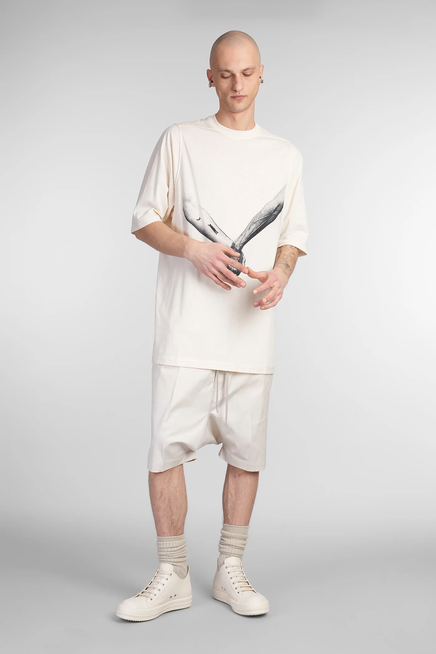 Rick s pods Pants in beige cotton - Image 2
