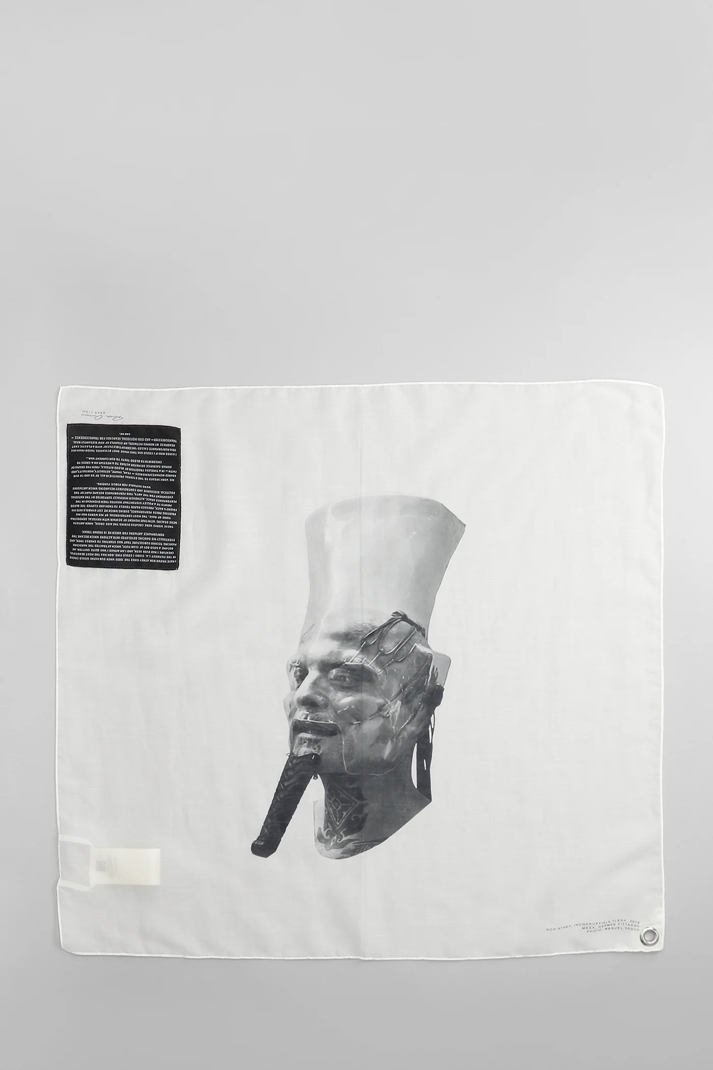 Ron bandana Foulard in white cotton