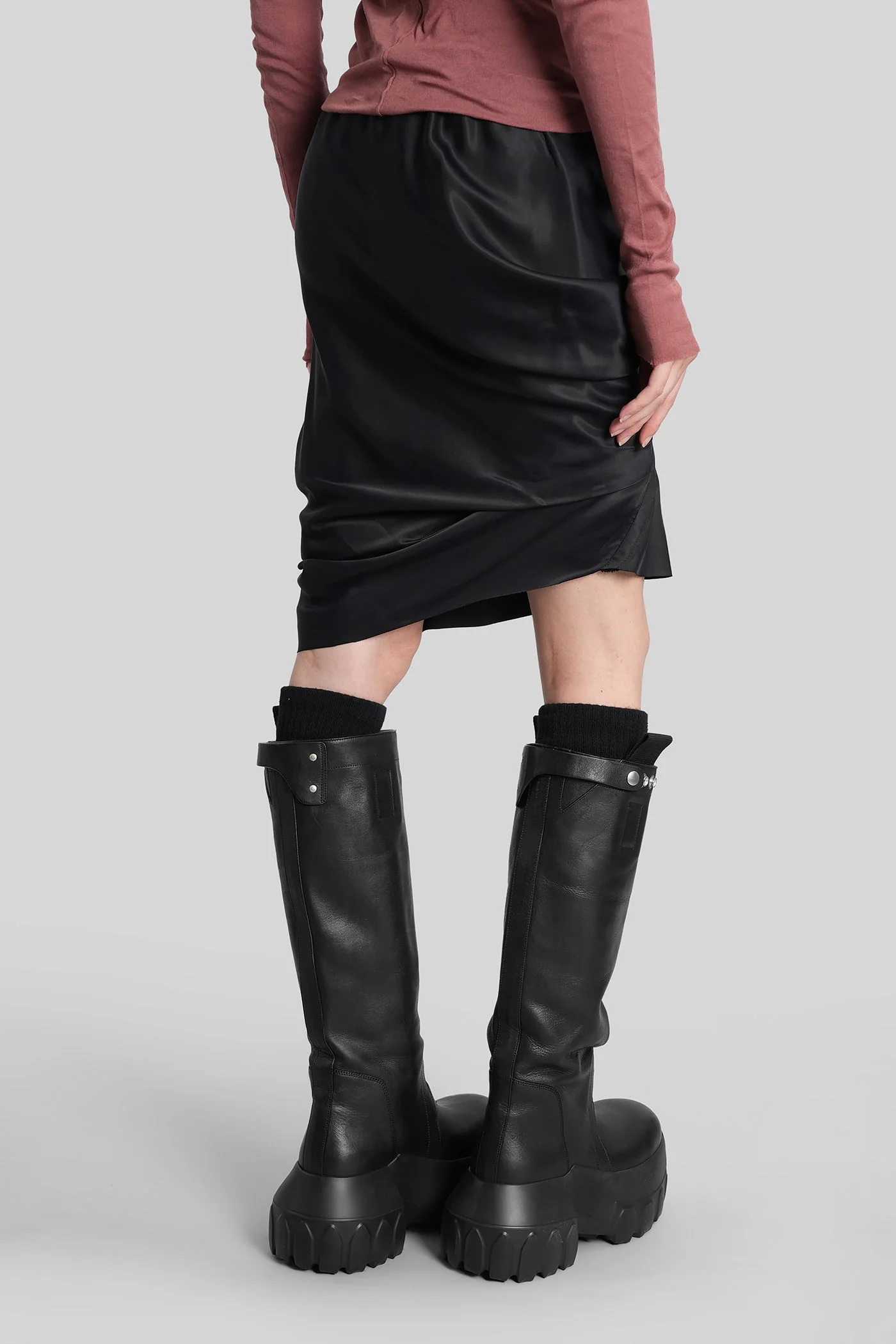 Seb mini Skirt in black polyamide polyester - Image 3