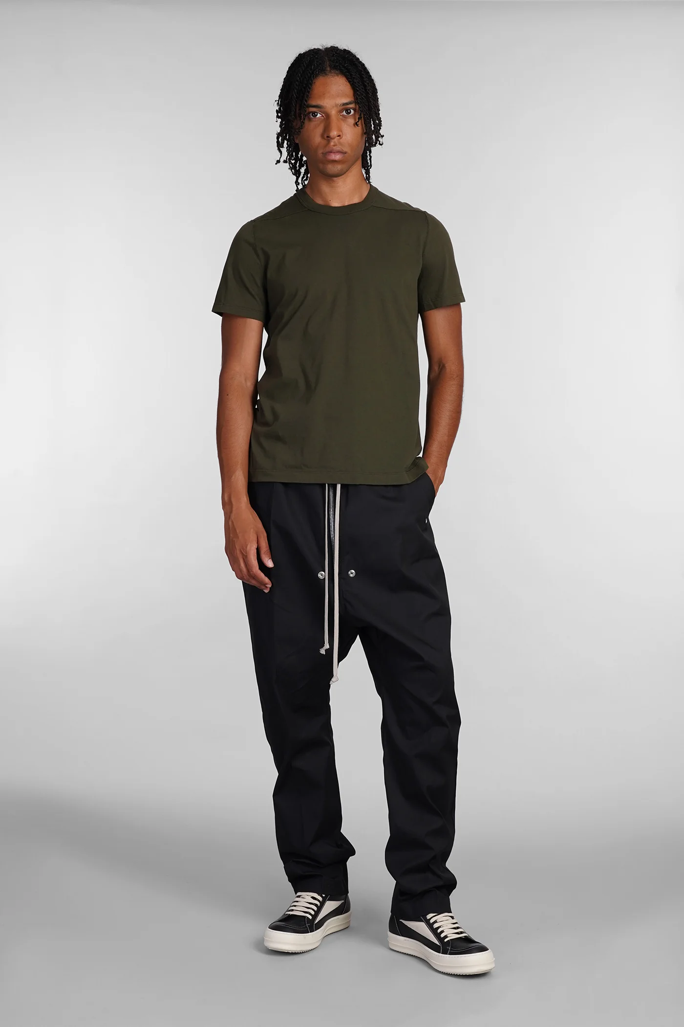 Short level t T-Shirt in green cotton - Image 2