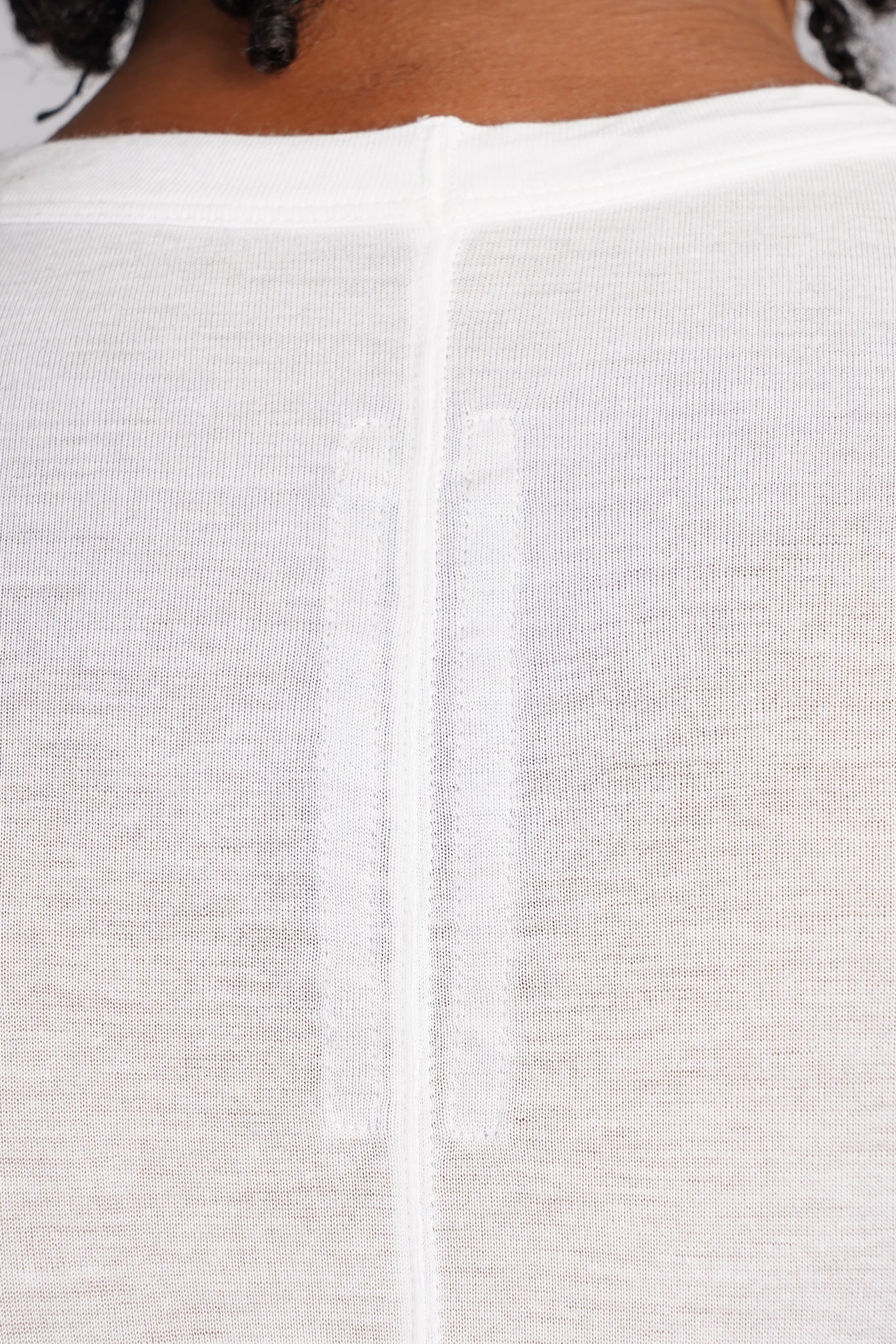 Short level t T-Shirt in white viscose - Image 5