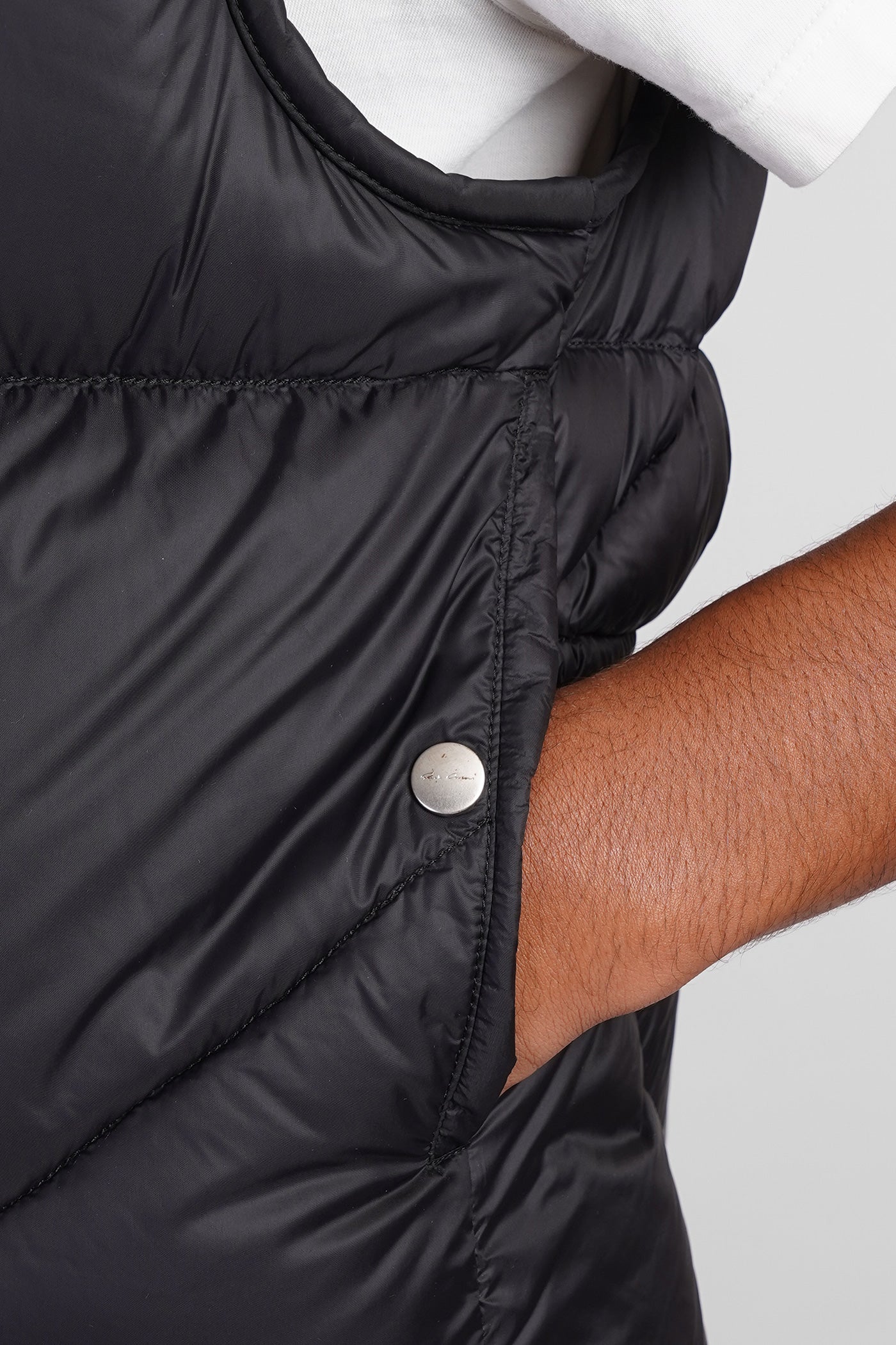 Sl liner puffer in black polyamide - Image 5