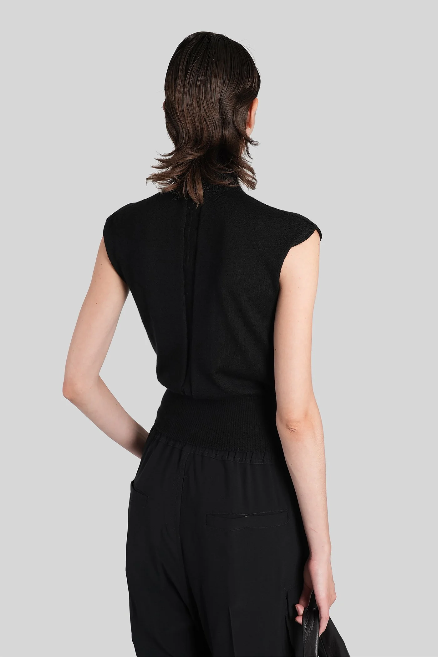 Sl turtle Knitwear in black cashmere - Image 3